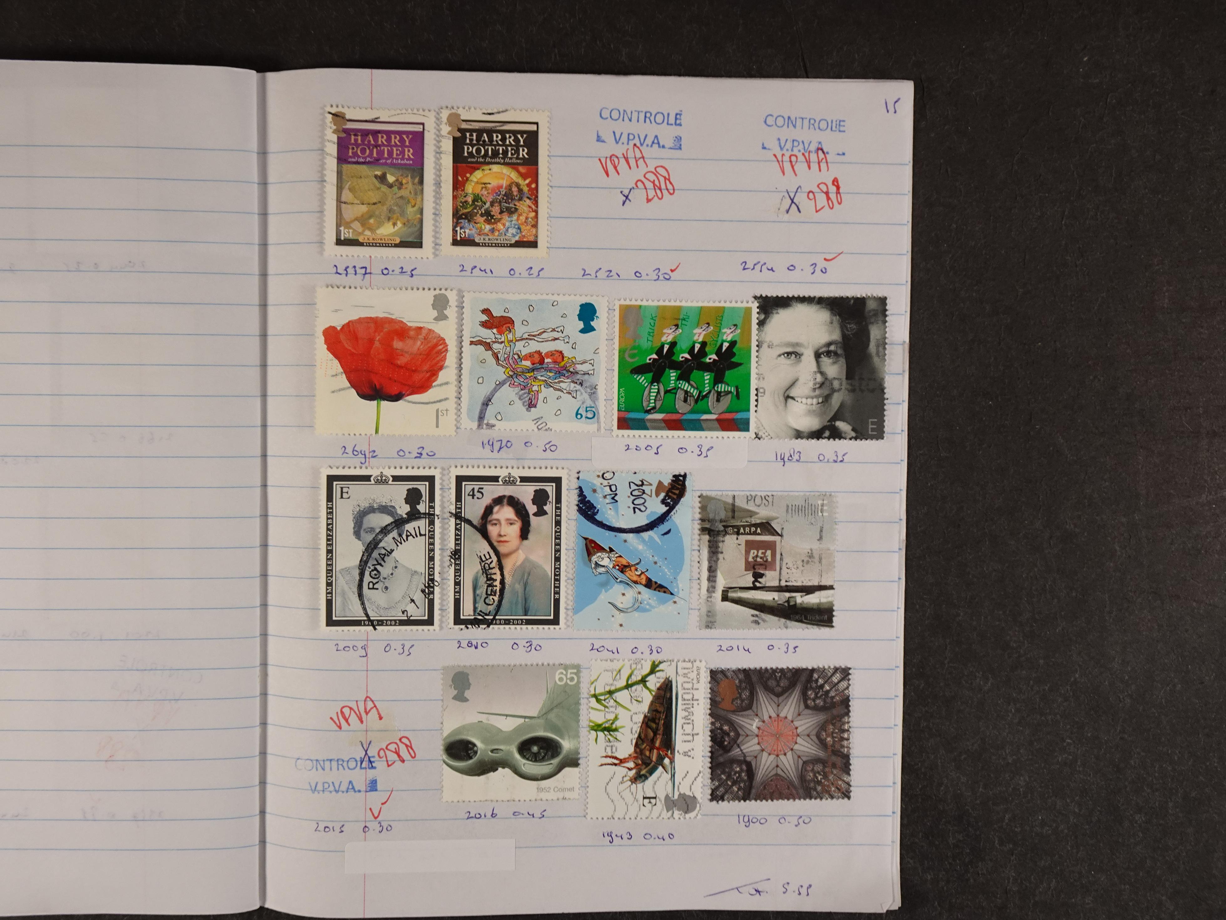 Mooie partij rondzendboekjes enorme restwaarde leuk voor weder verkoper.  435