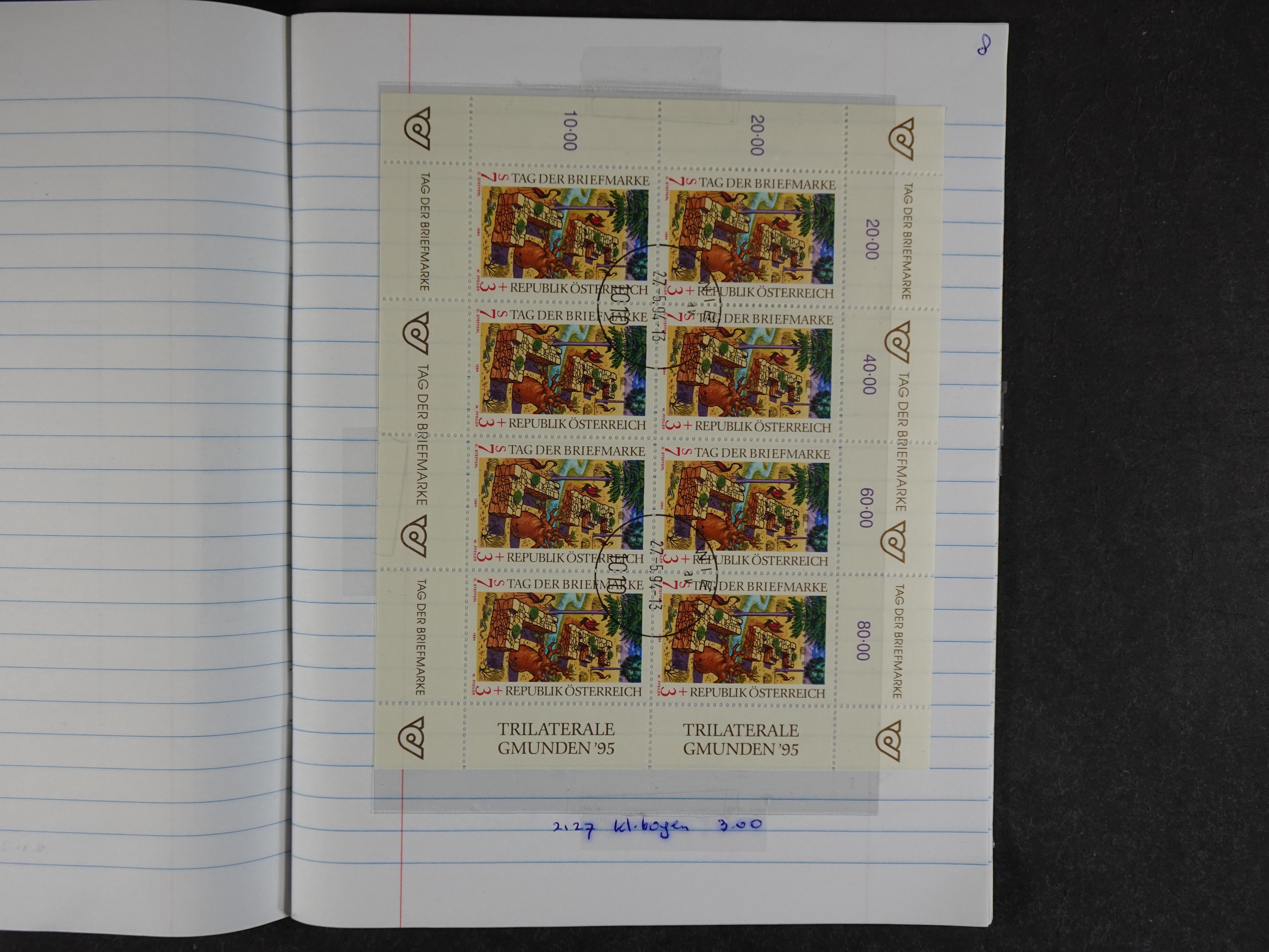 Mooie partij rondzendboekjes enorme restwaarde leuk voor weder verkoper.  477