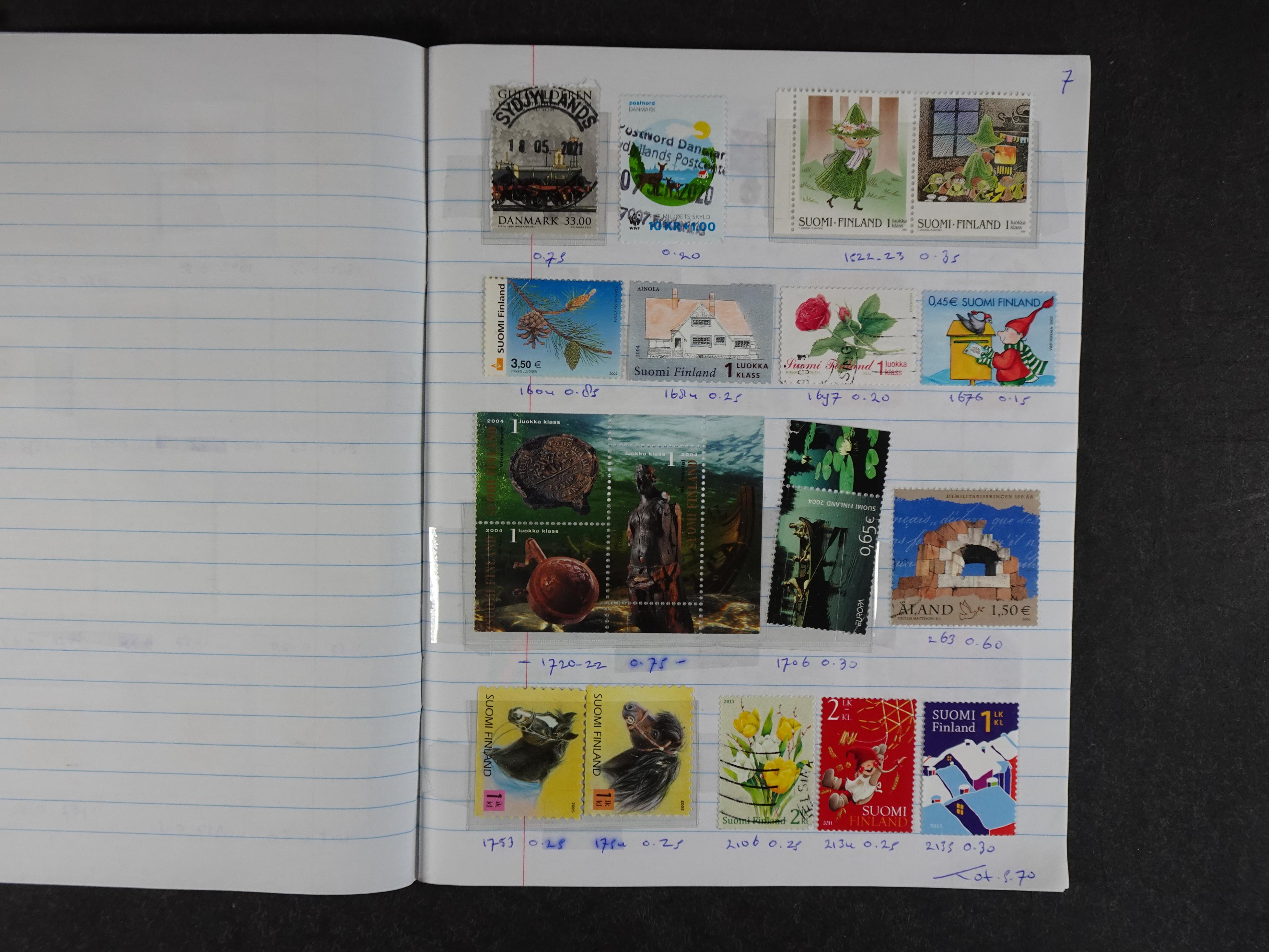 Mooie partij rondzendboekjes enorme restwaarde leuk voor weder verkoper.  496