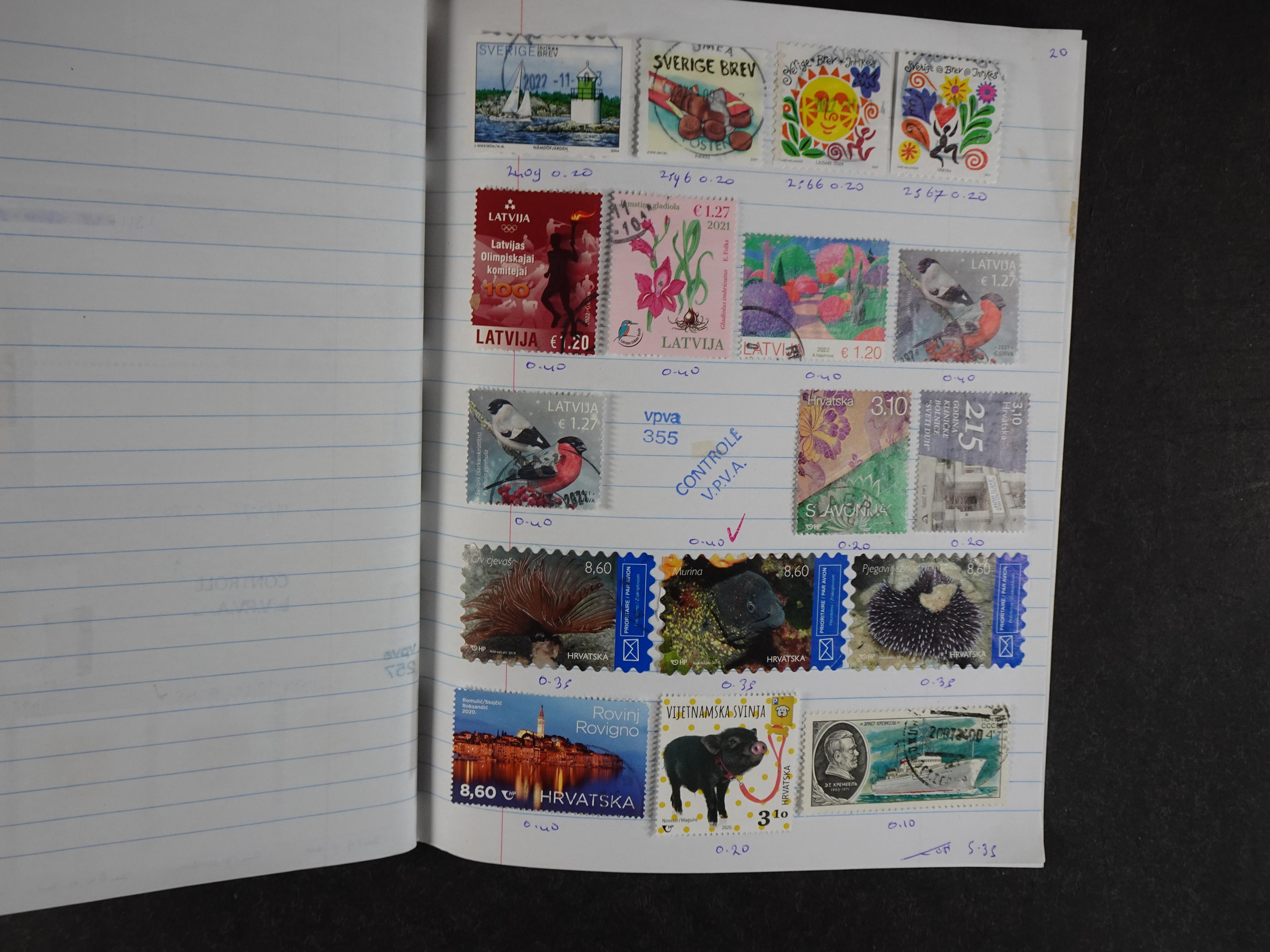 Mooie partij rondzendboekjes enorme restwaarde leuk voor weder verkoper.  509