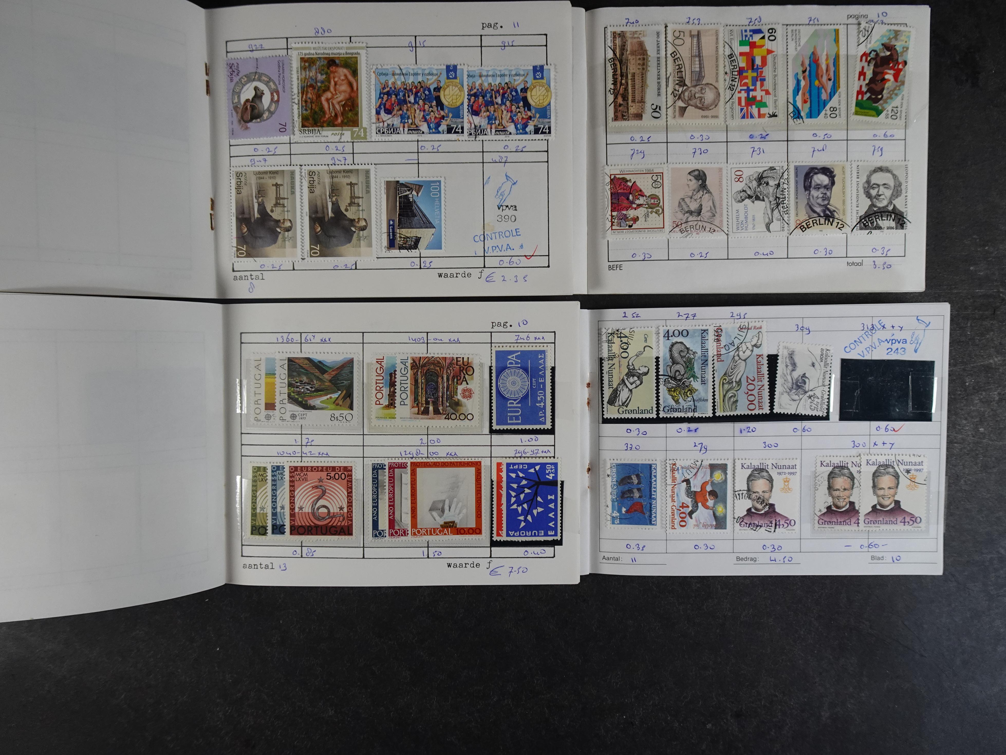 Mooie partij rondzendboekjes enorme restwaarde leuk voor weder verkoper.  575