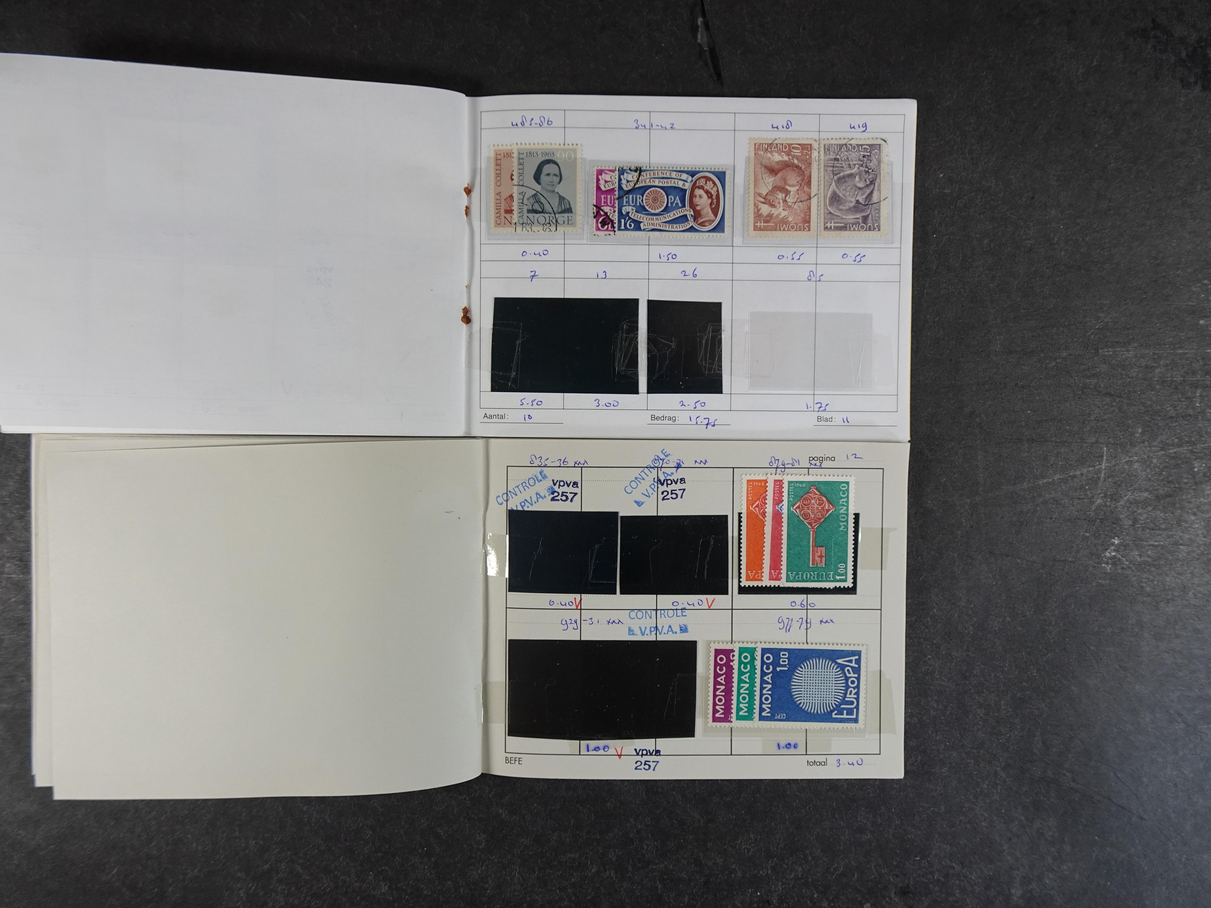 Mooie partij rondzendboekjes enorme restwaarde leuk voor weder verkoper.  617