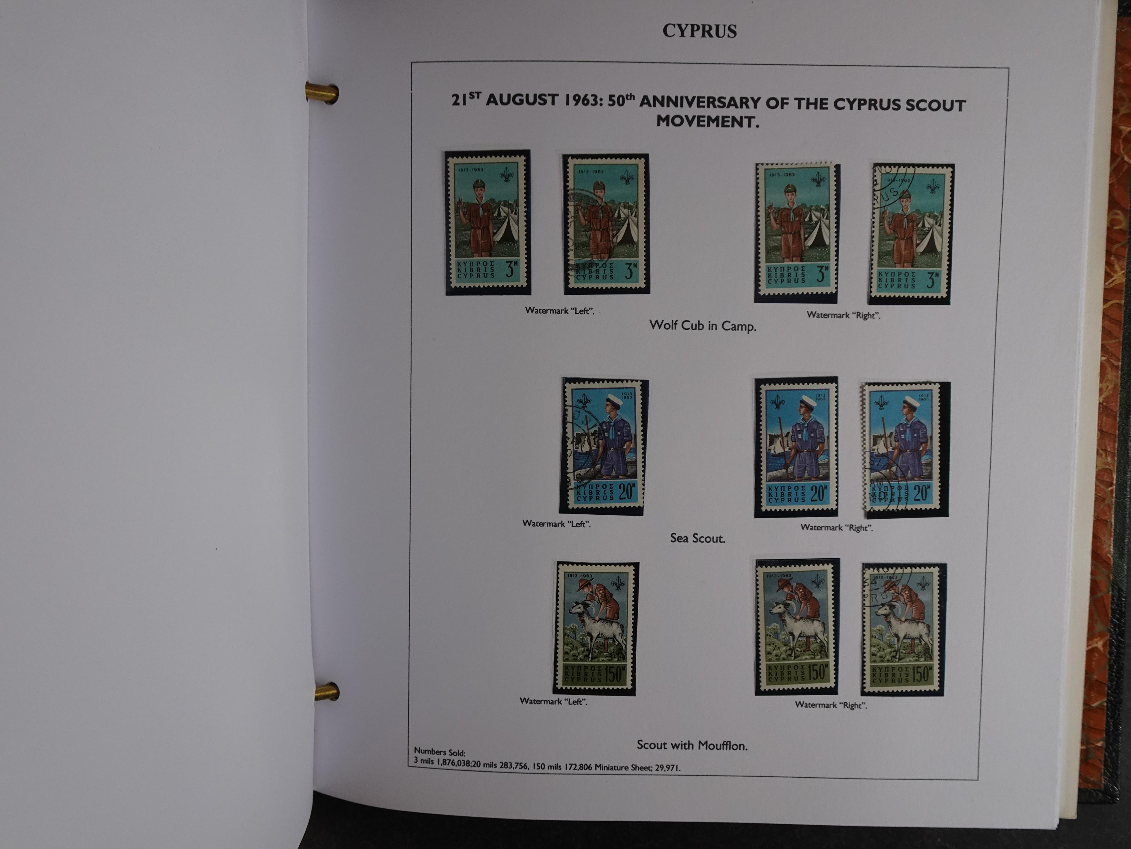 Prachtig en zeer uitgebreid collecte, waarbij dubbel verzameling. Tevens specimen, plaatfouten, boekjes, watermerken op blauwe albumbladeren.  32