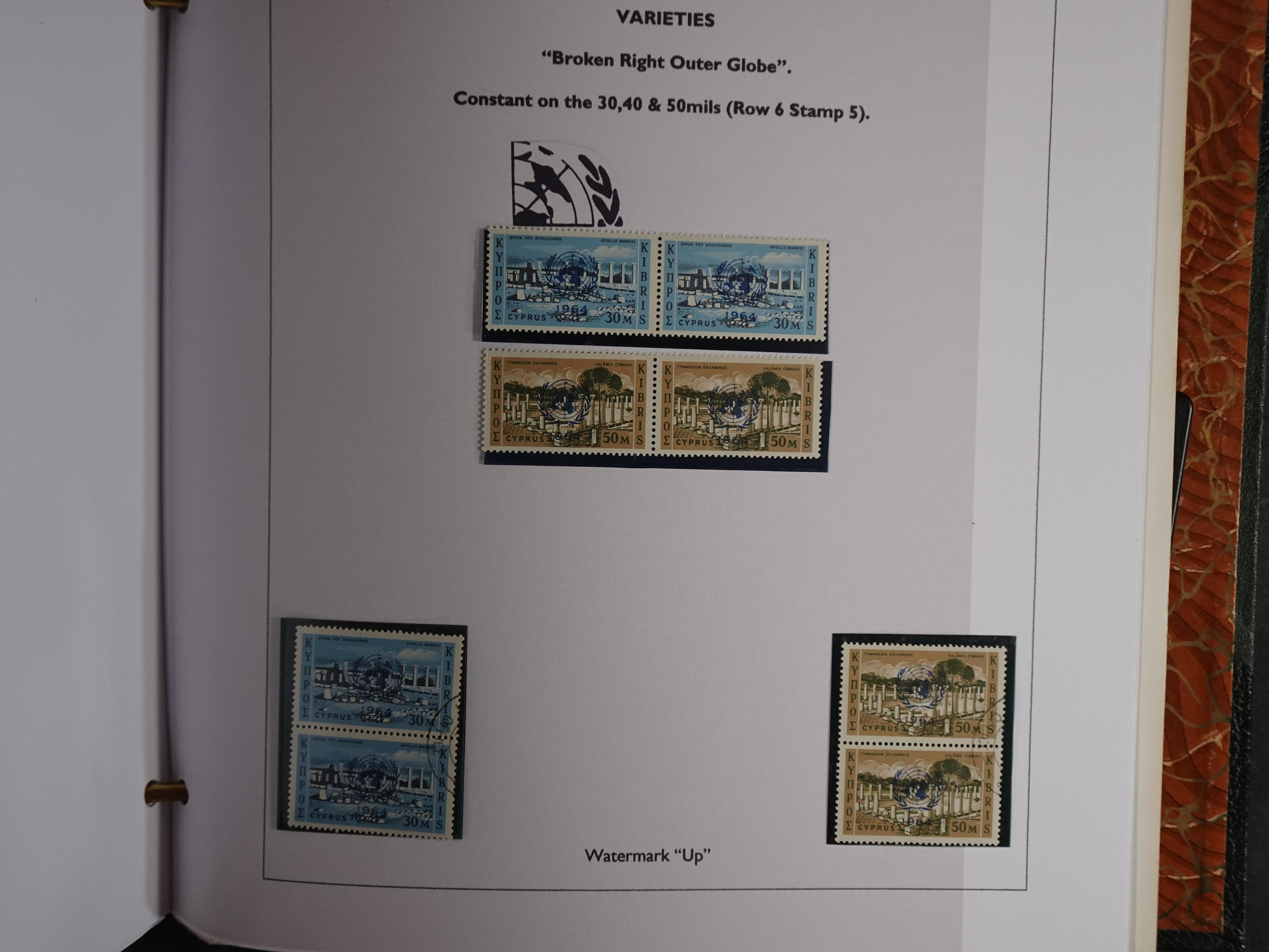 Prachtig en zeer uitgebreid collecte, waarbij dubbel verzameling. Tevens specimen, plaatfouten, boekjes, watermerken op blauwe albumbladeren.  41