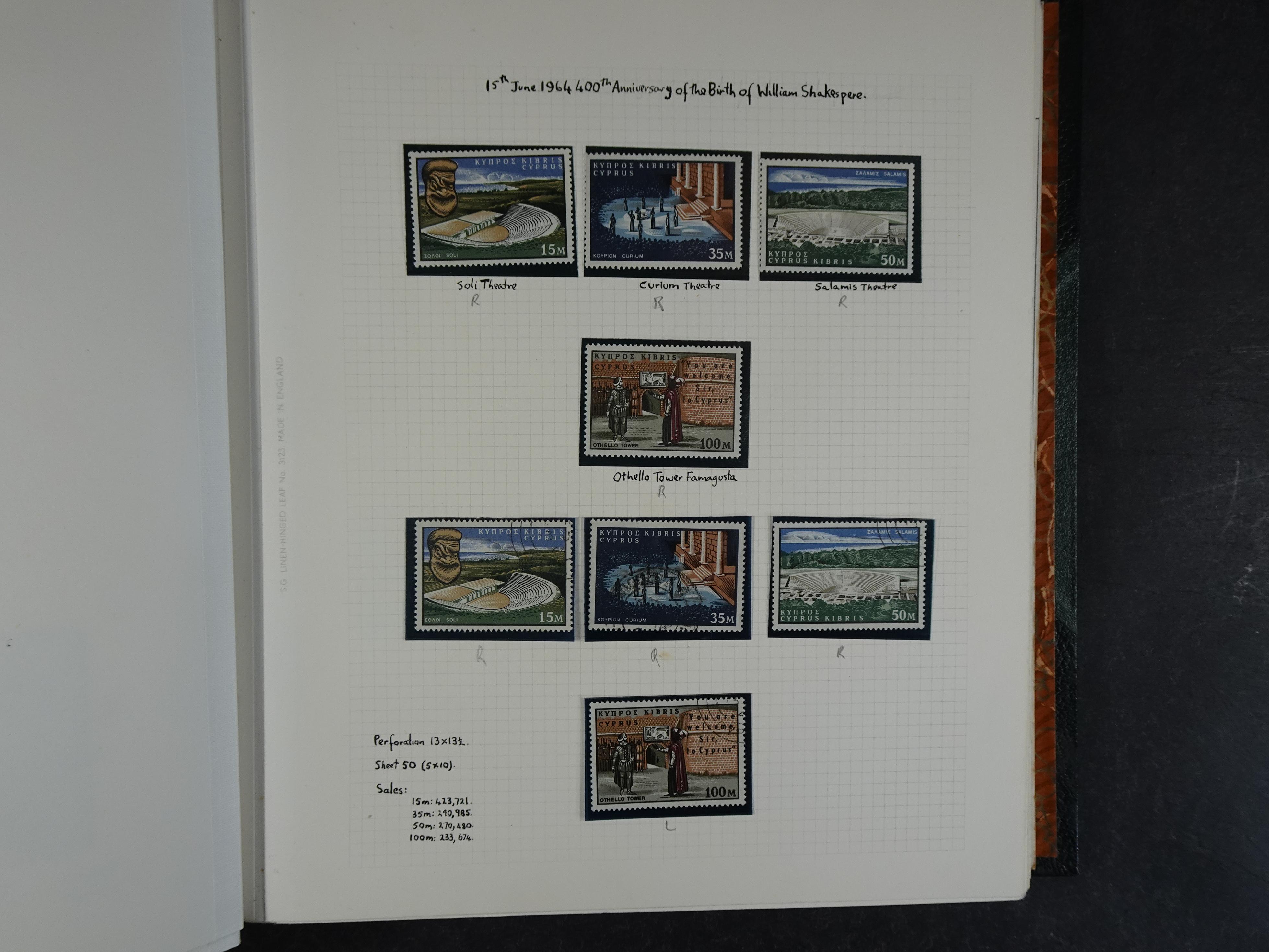 Prachtig en zeer uitgebreid collecte, waarbij dubbel verzameling. Tevens specimen, plaatfouten, boekjes, watermerken op blauwe albumbladeren.  54