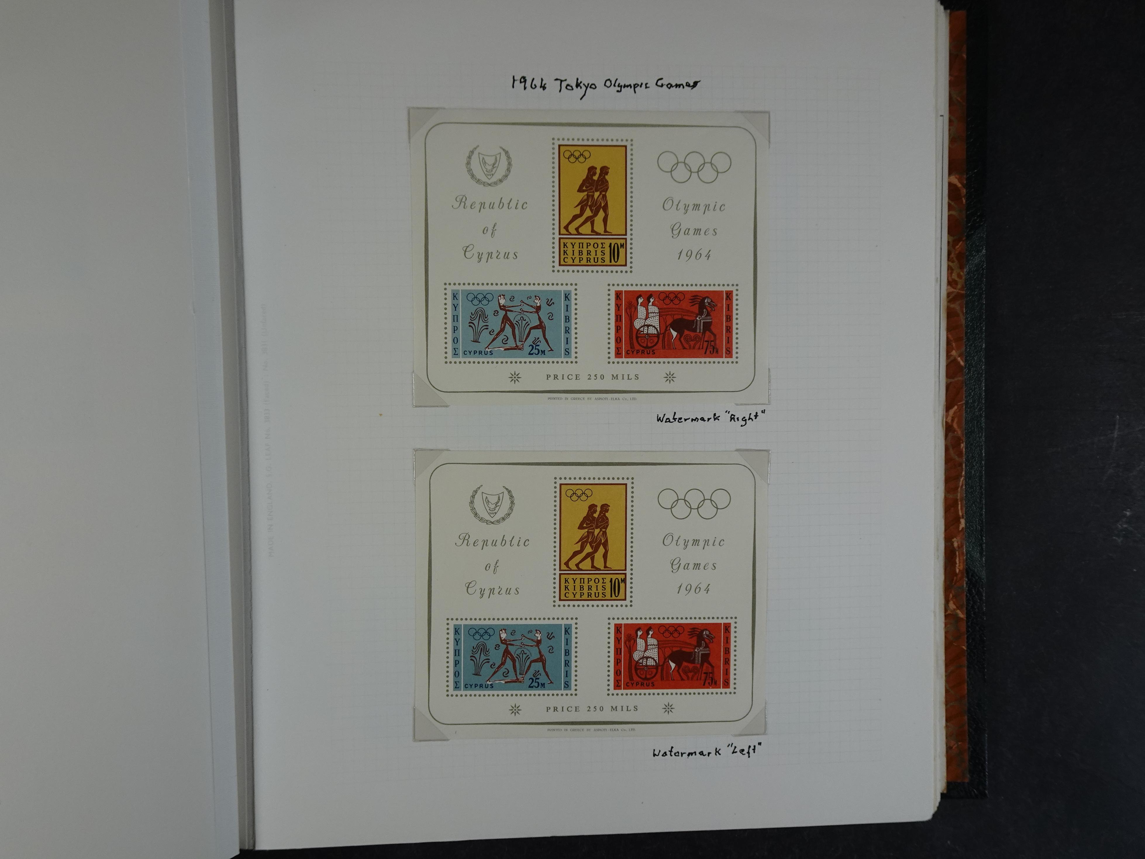 Prachtig en zeer uitgebreid collecte, waarbij dubbel verzameling. Tevens specimen, plaatfouten, boekjes, watermerken op blauwe albumbladeren.  60