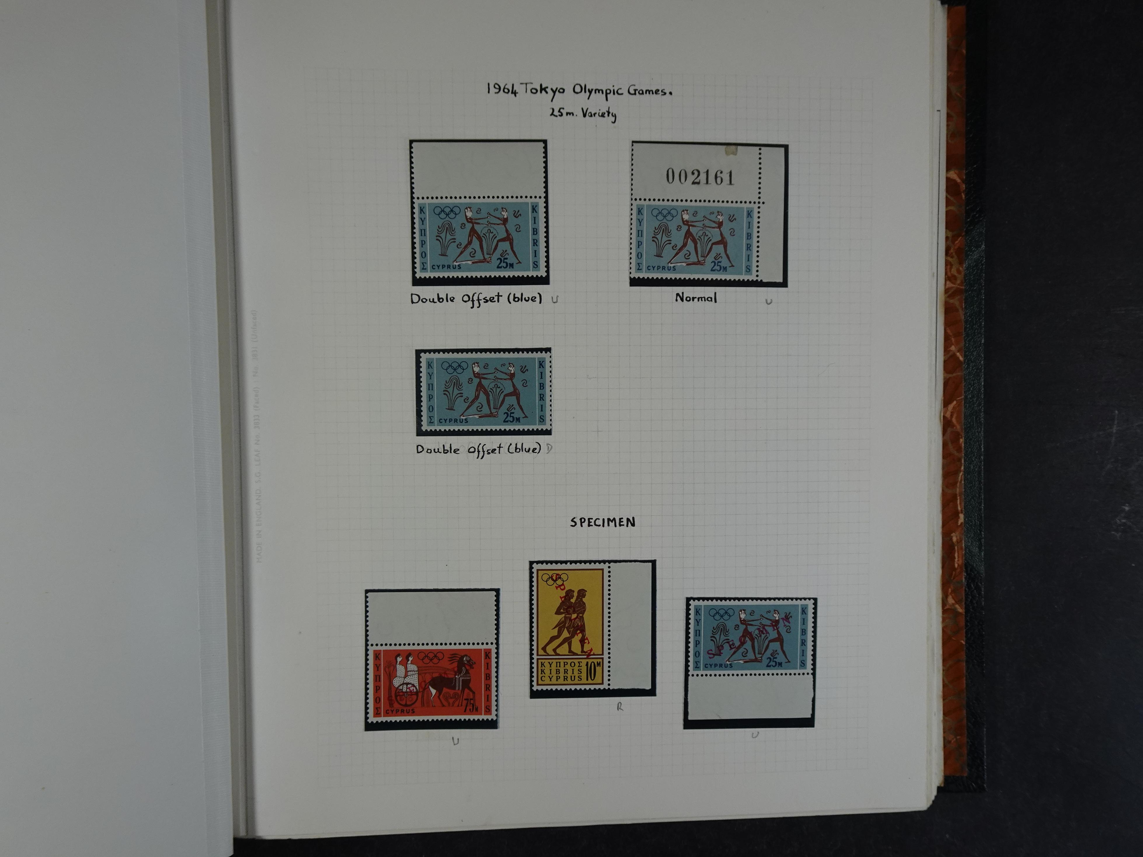 Prachtig en zeer uitgebreid collecte, waarbij dubbel verzameling. Tevens specimen, plaatfouten, boekjes, watermerken op blauwe albumbladeren.  61