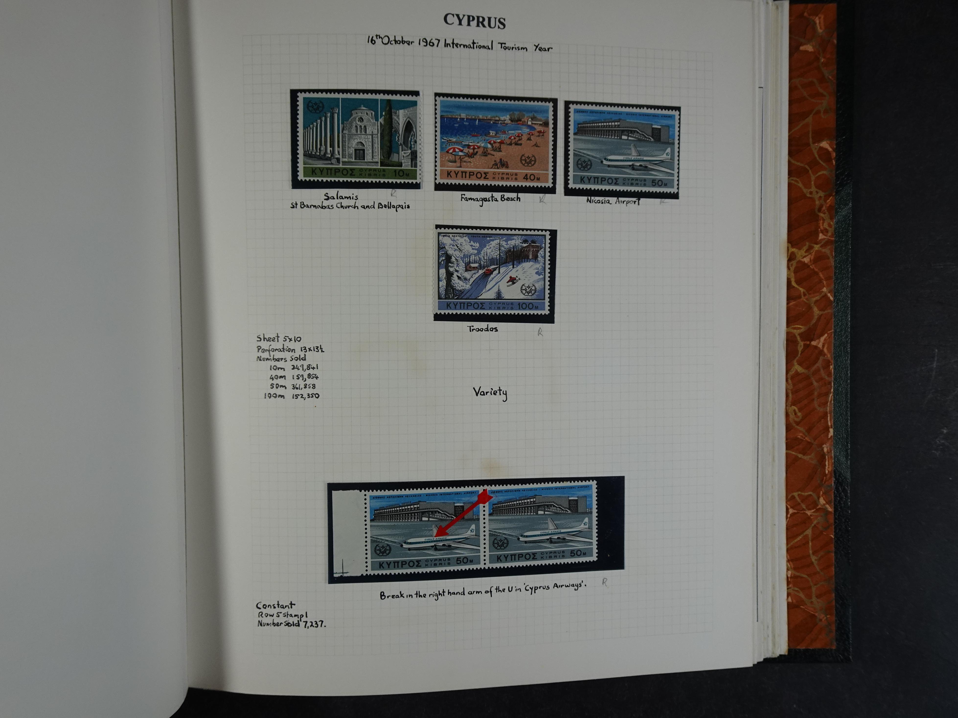 Prachtig en zeer uitgebreid collecte, waarbij dubbel verzameling. Tevens specimen, plaatfouten, boekjes, watermerken op blauwe albumbladeren.  93