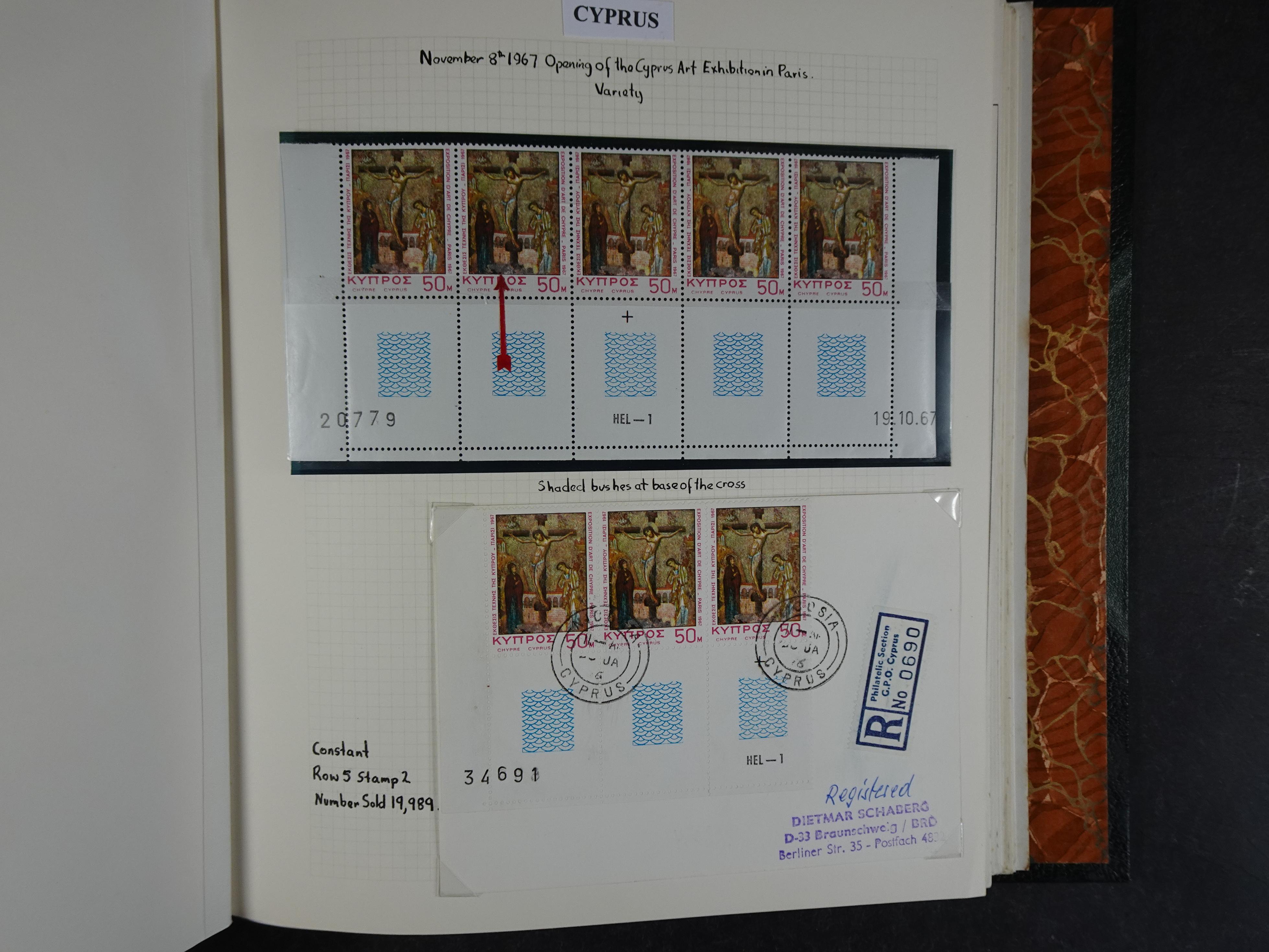 Prachtig en zeer uitgebreid collecte, waarbij dubbel verzameling. Tevens specimen, plaatfouten, boekjes, watermerken op blauwe albumbladeren.  97