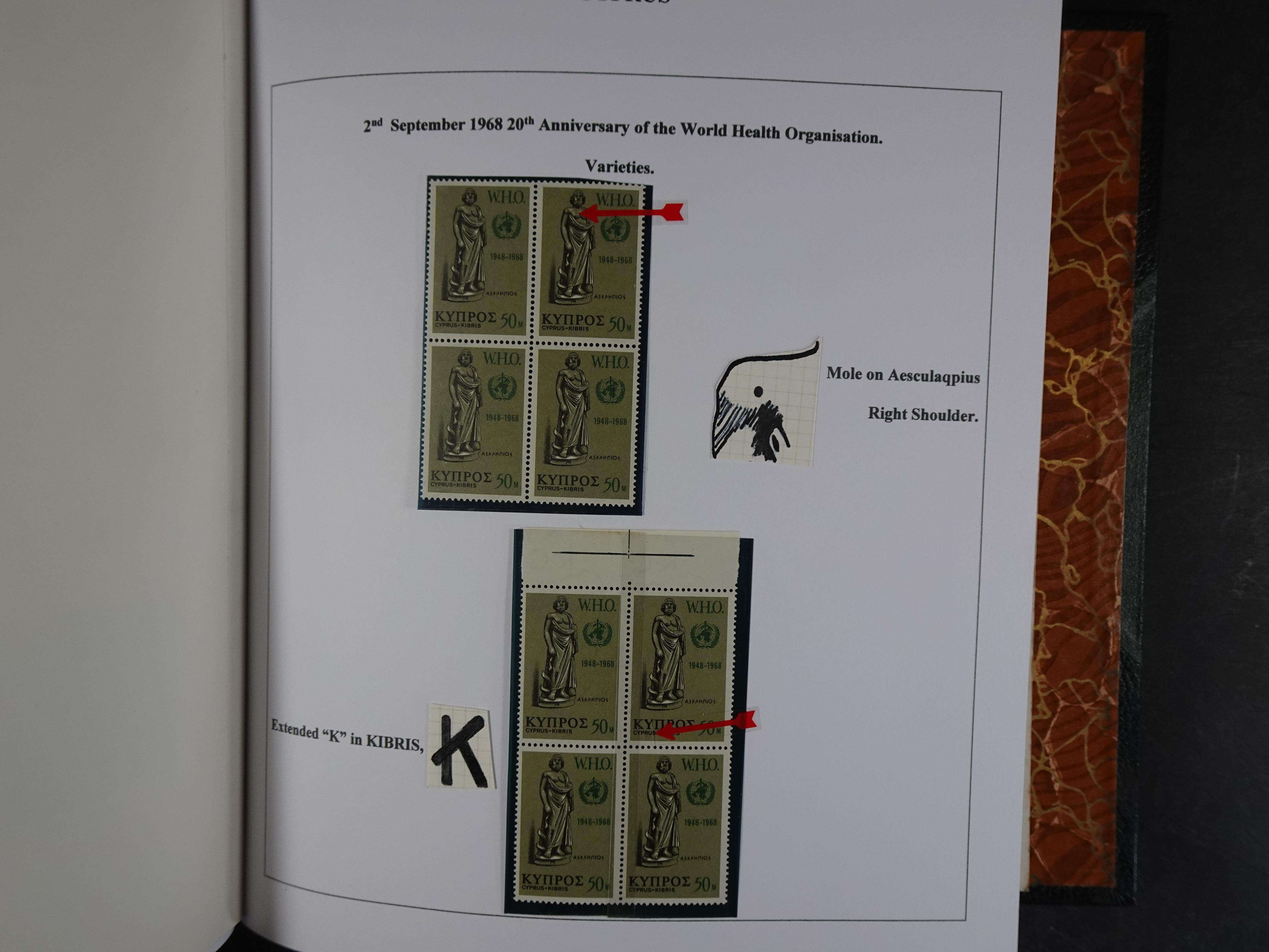 Prachtig en zeer uitgebreid collecte, waarbij dubbel verzameling. Tevens specimen, plaatfouten, boekjes, watermerken op blauwe albumbladeren.  105