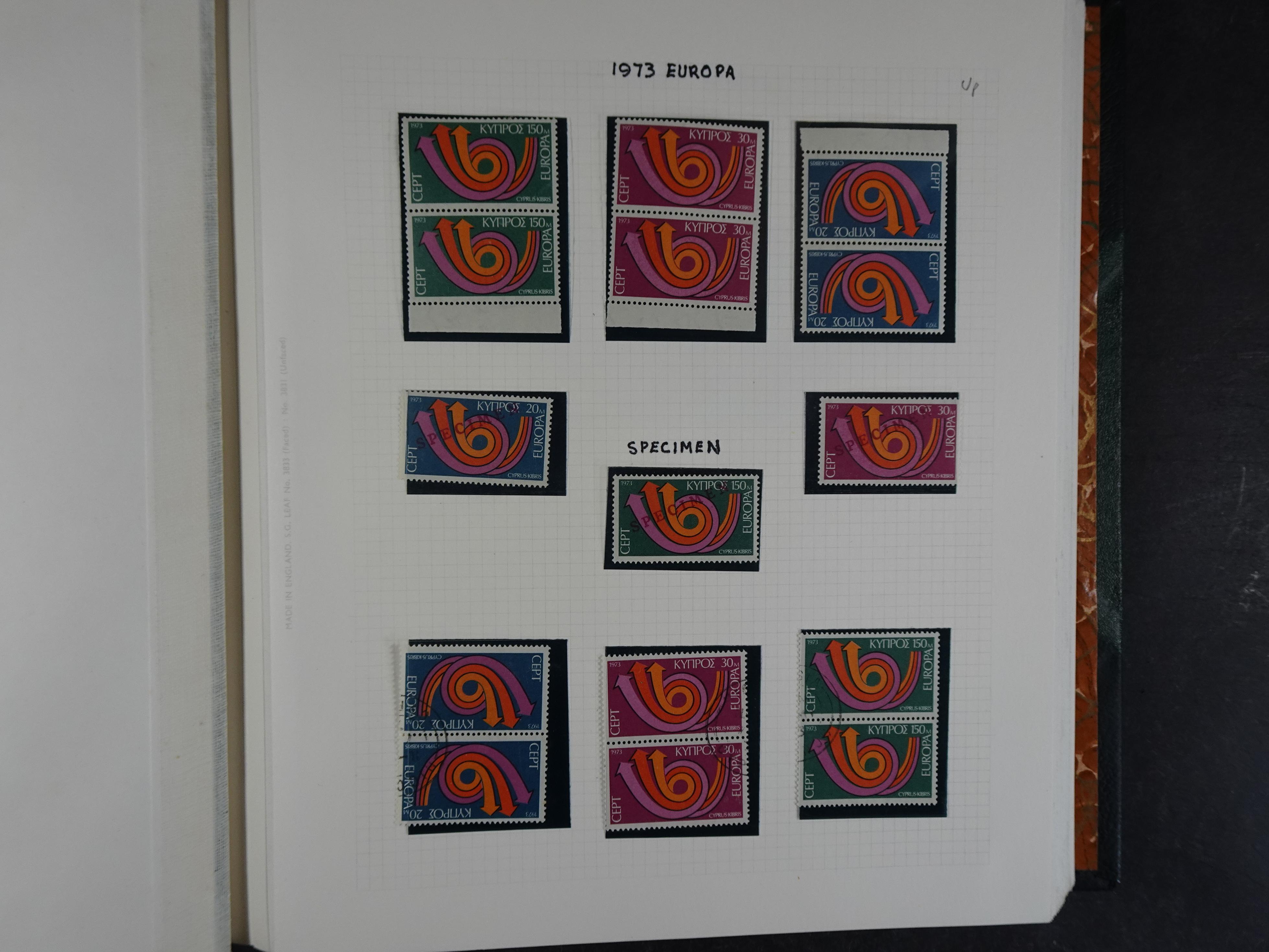 Prachtig en zeer uitgebreid collecte, waarbij dubbel verzameling. Tevens specimen, plaatfouten, boekjes, watermerken op blauwe albumbladeren.  201