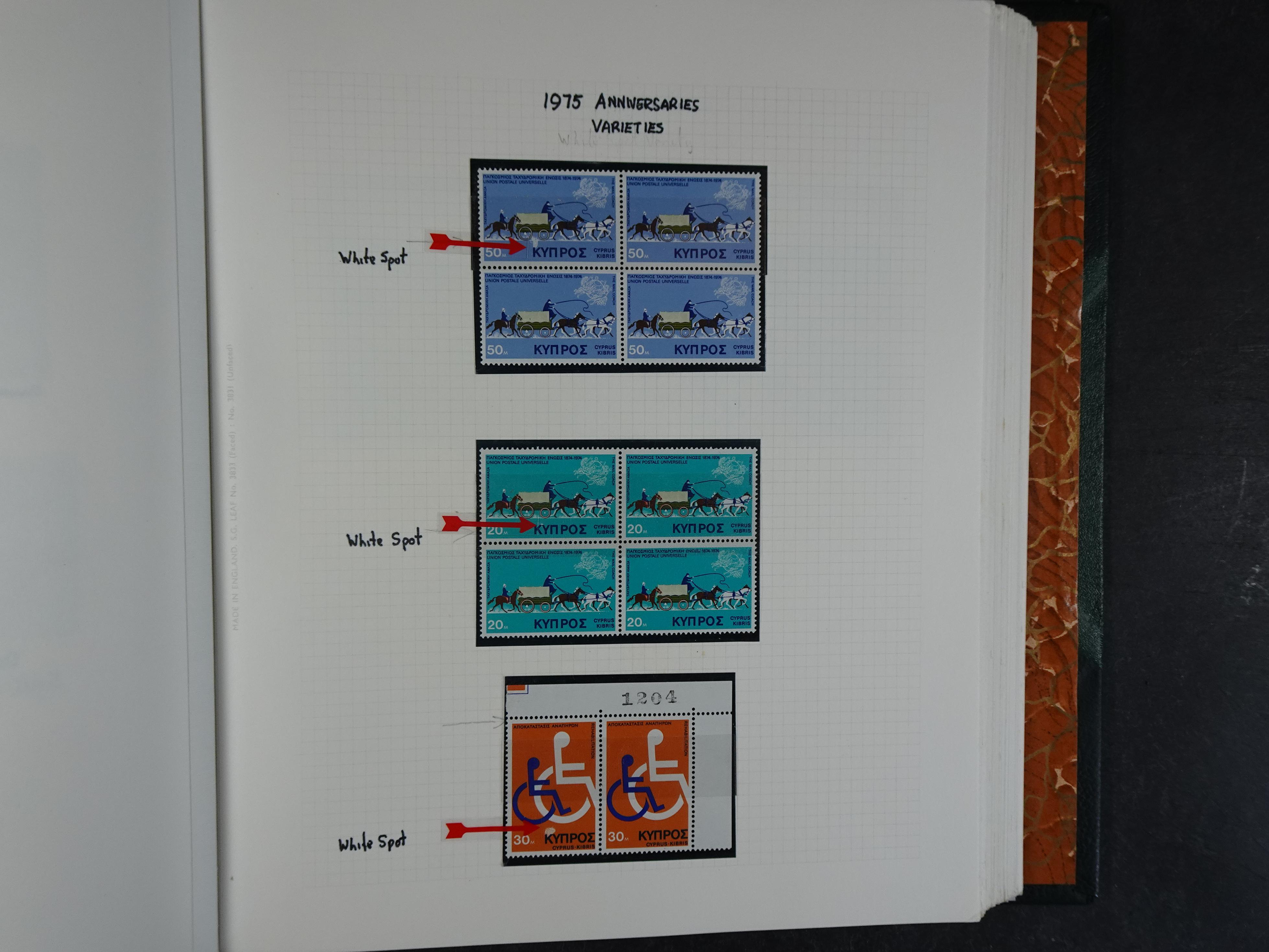 Prachtig en zeer uitgebreid collecte, waarbij dubbel verzameling. Tevens specimen, plaatfouten, boekjes, watermerken op blauwe albumbladeren.  231