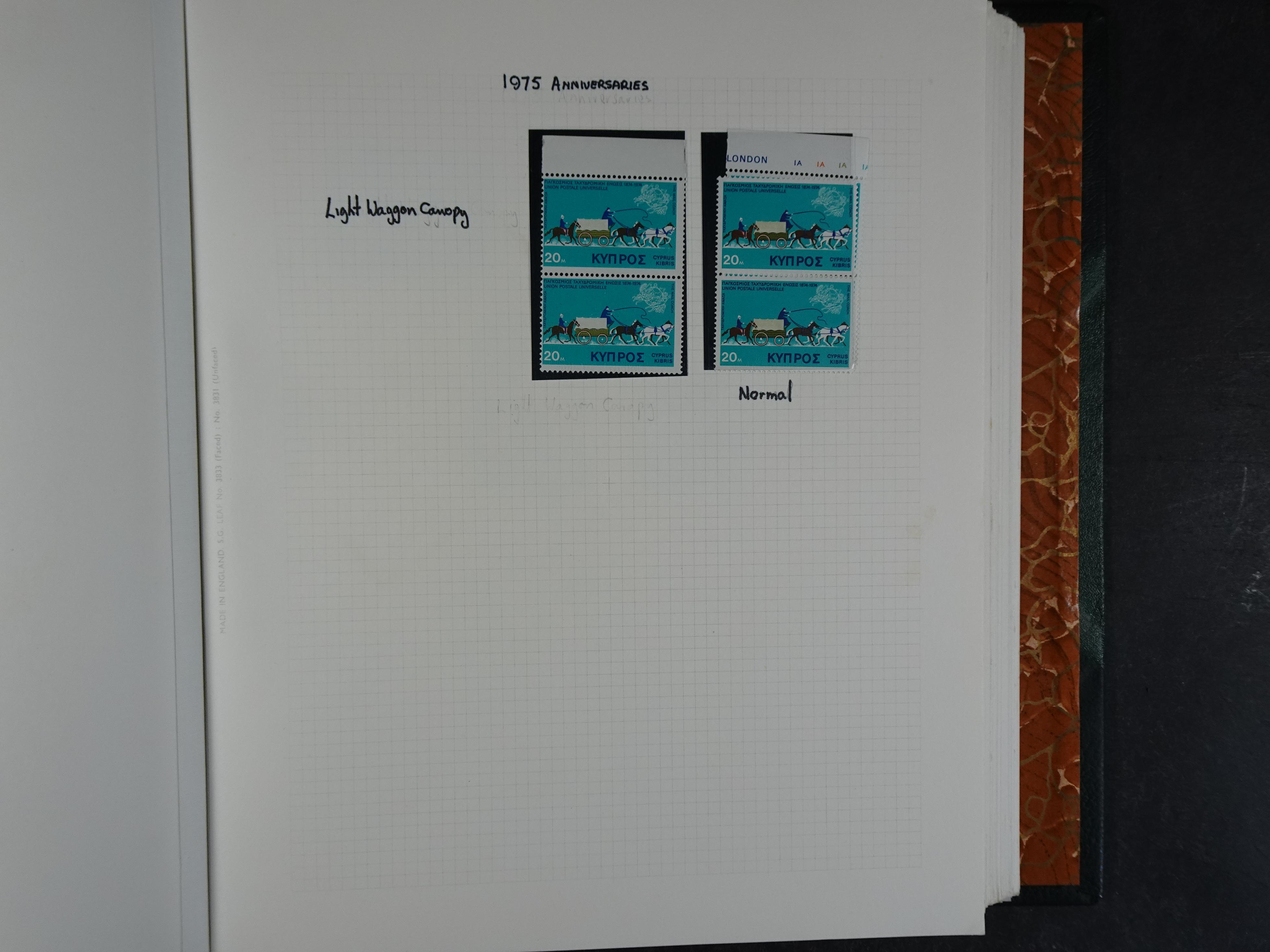 Prachtig en zeer uitgebreid collecte, waarbij dubbel verzameling. Tevens specimen, plaatfouten, boekjes, watermerken op blauwe albumbladeren.  234
