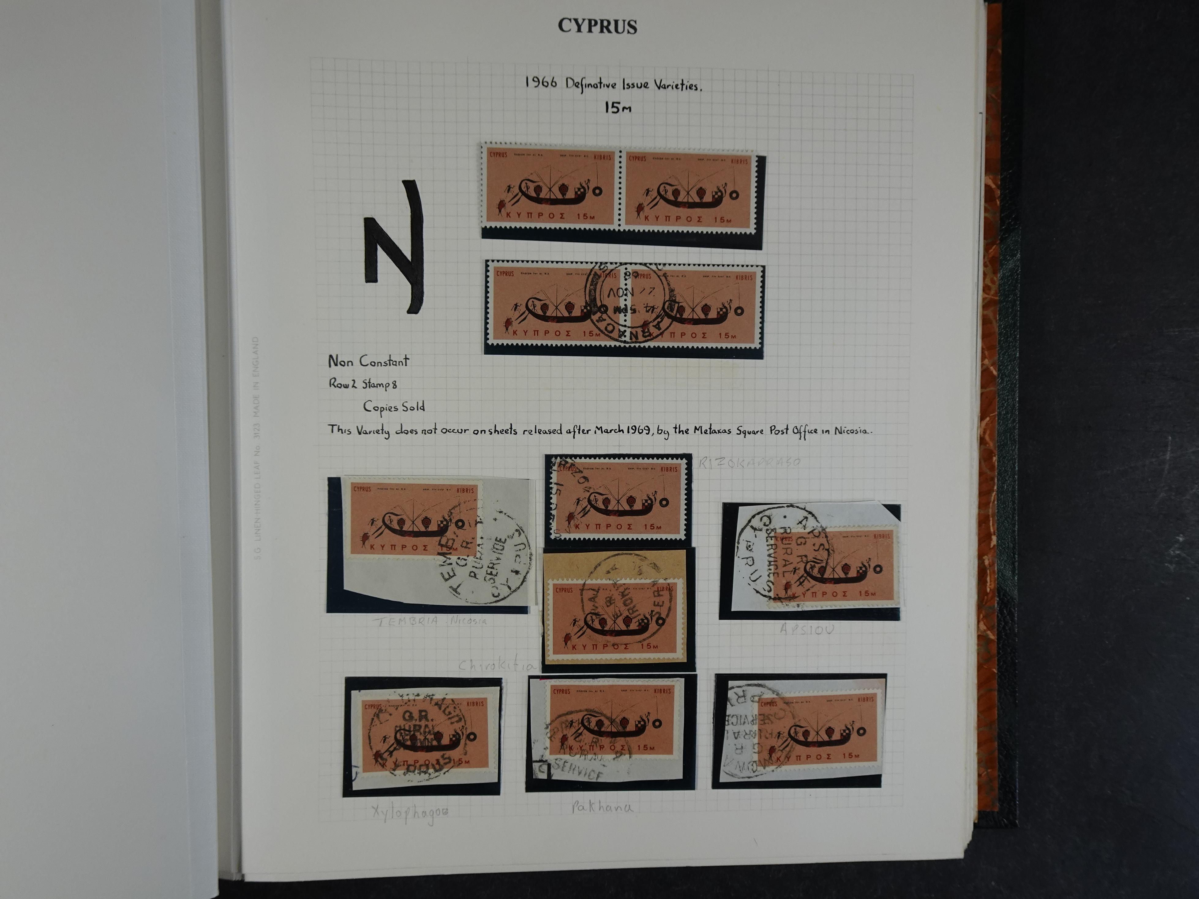 Prachtig en zeer uitgebreid collecte, waarbij dubbel verzameling. Tevens specimen, plaatfouten, boekjes, watermerken op blauwe albumbladeren.  299