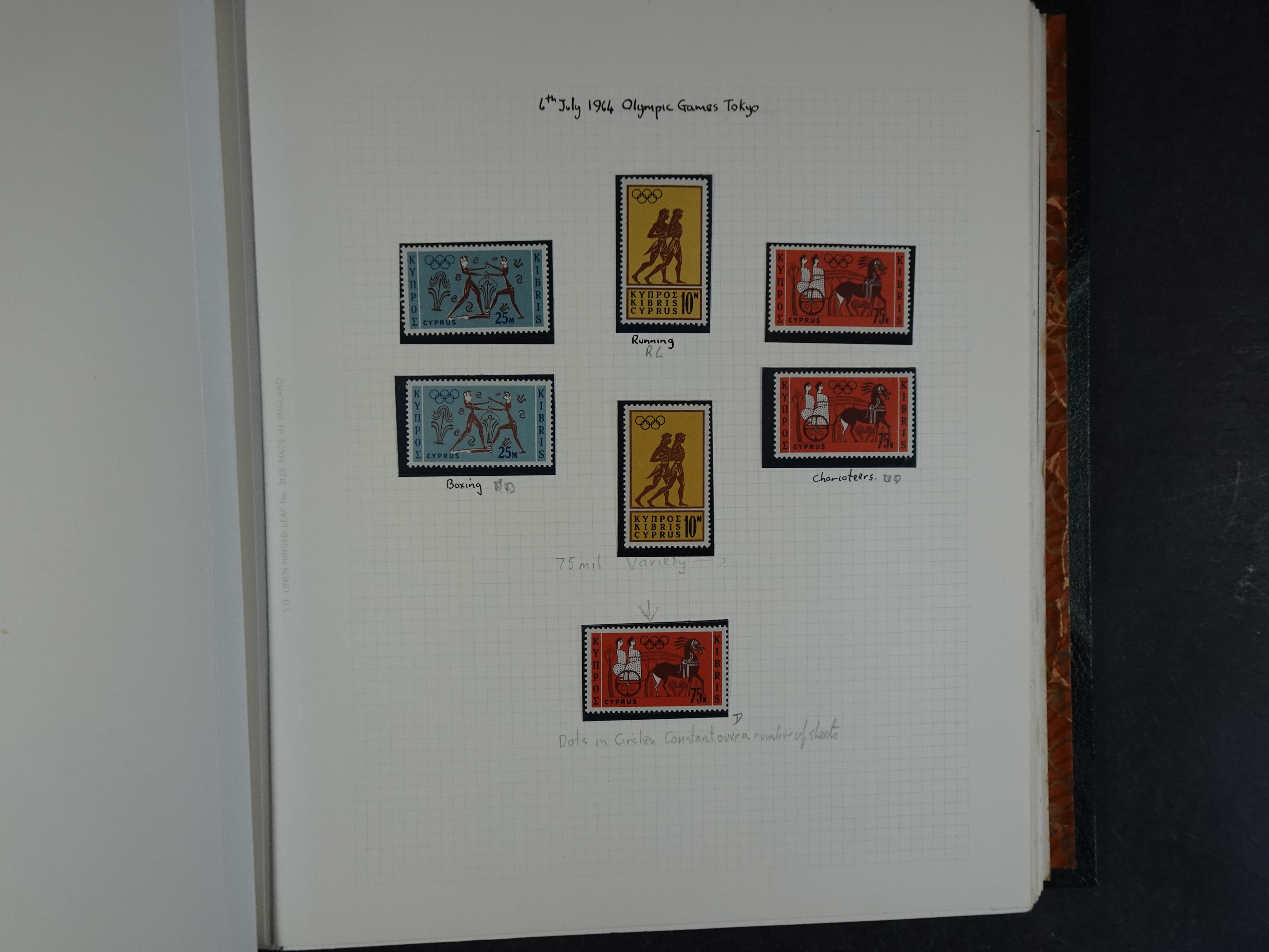 Prachtig en zeer uitgebreid collecte, waarbij dubbel verzameling. Tevens specimen, plaatfouten, boekjes, watermerken op blauwe albumbladeren.  306