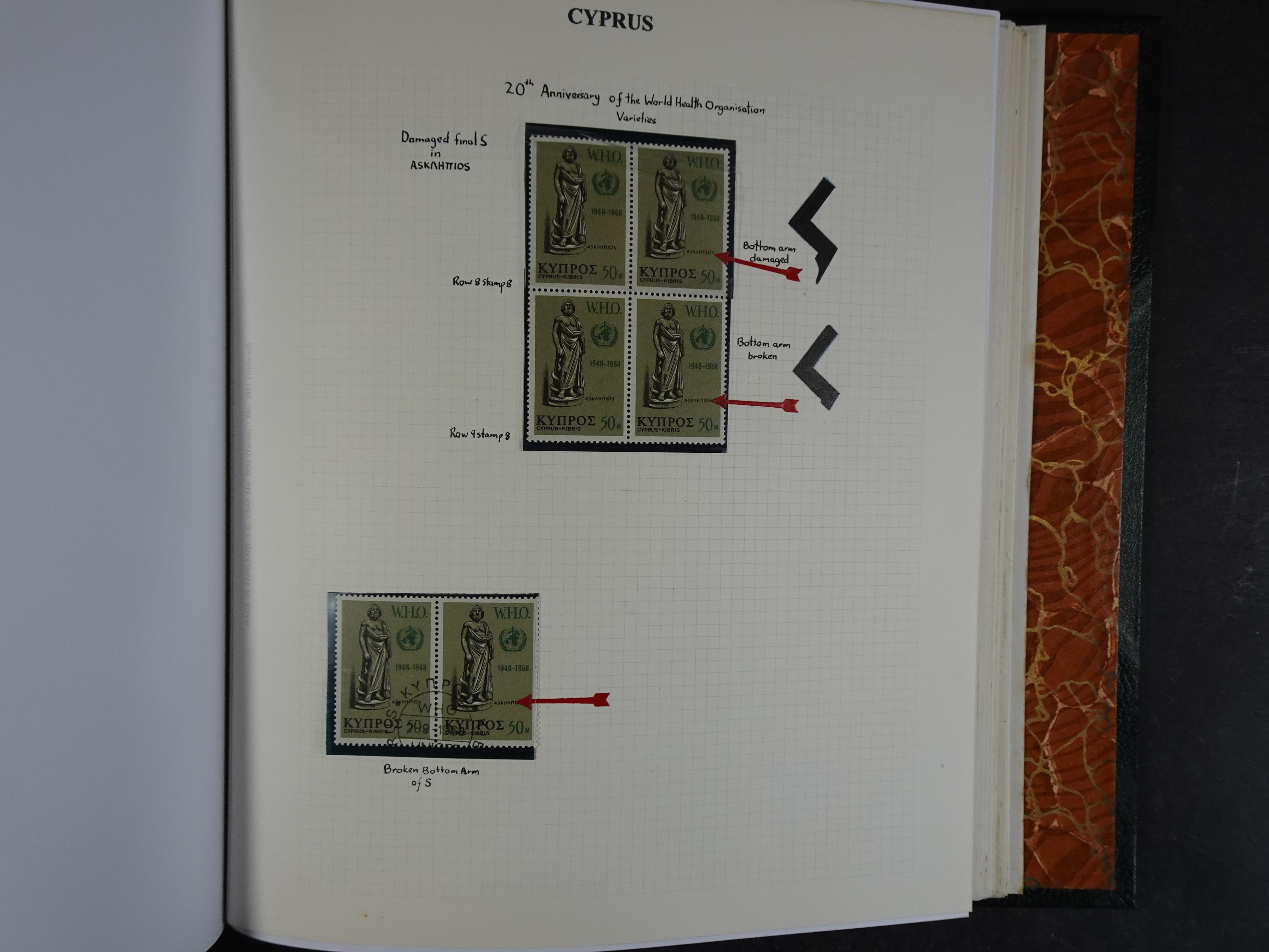Prachtig en zeer uitgebreid collecte, waarbij dubbel verzameling. Tevens specimen, plaatfouten, boekjes, watermerken op blauwe albumbladeren.  352