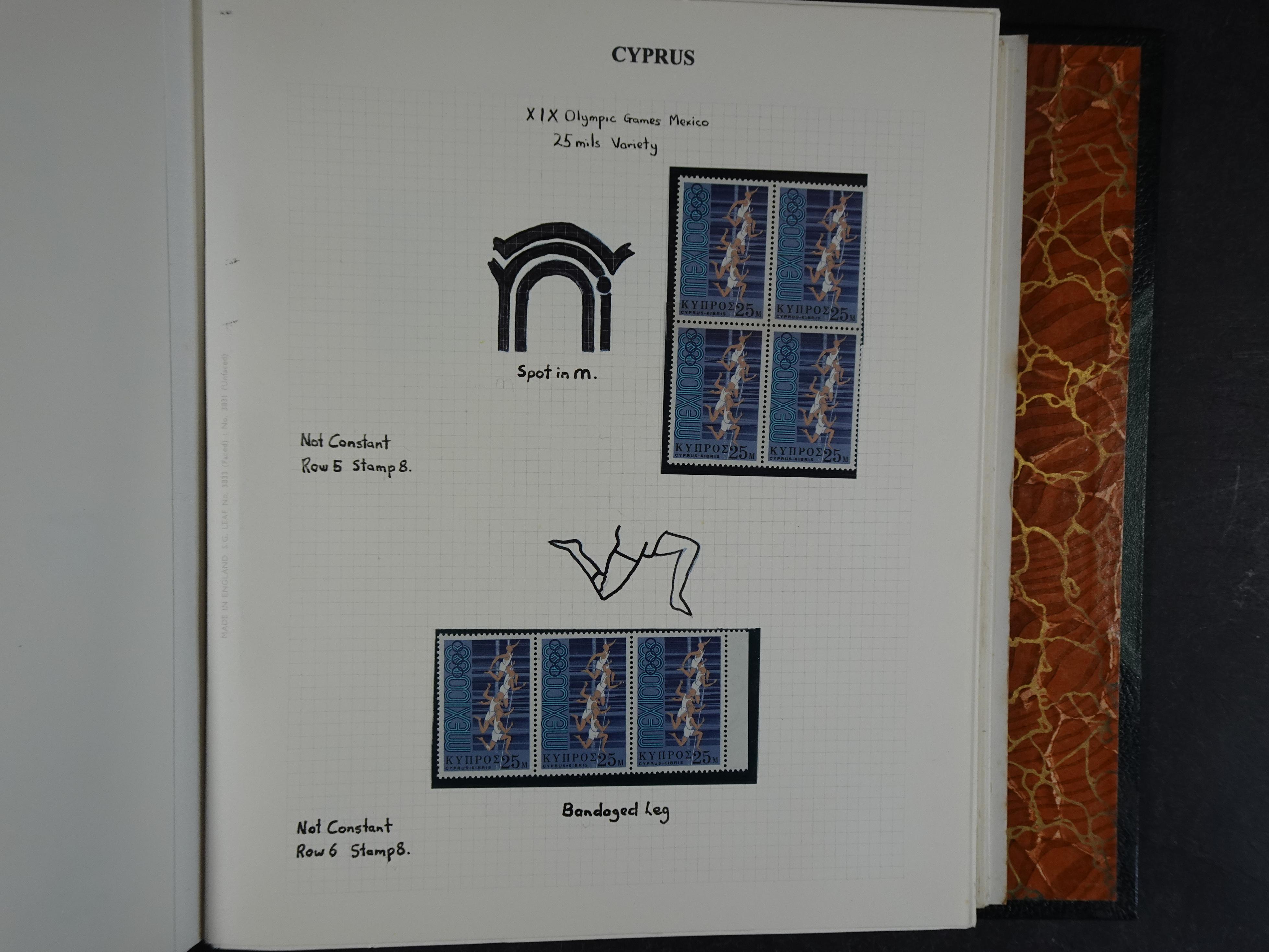 Prachtig en zeer uitgebreid collecte, waarbij dubbel verzameling. Tevens specimen, plaatfouten, boekjes, watermerken op blauwe albumbladeren.  355