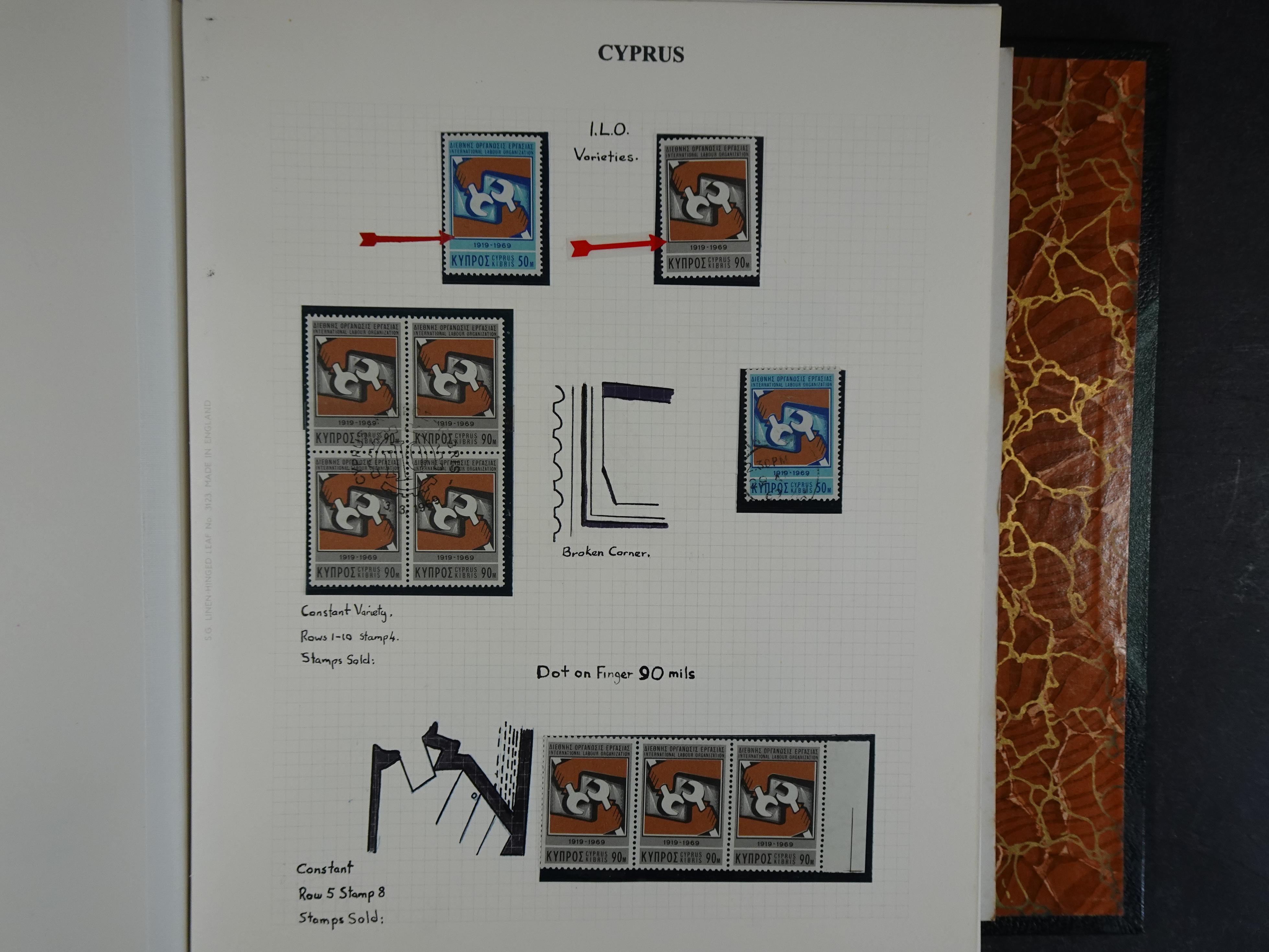 Prachtig en zeer uitgebreid collecte, waarbij dubbel verzameling. Tevens specimen, plaatfouten, boekjes, watermerken op blauwe albumbladeren.  358