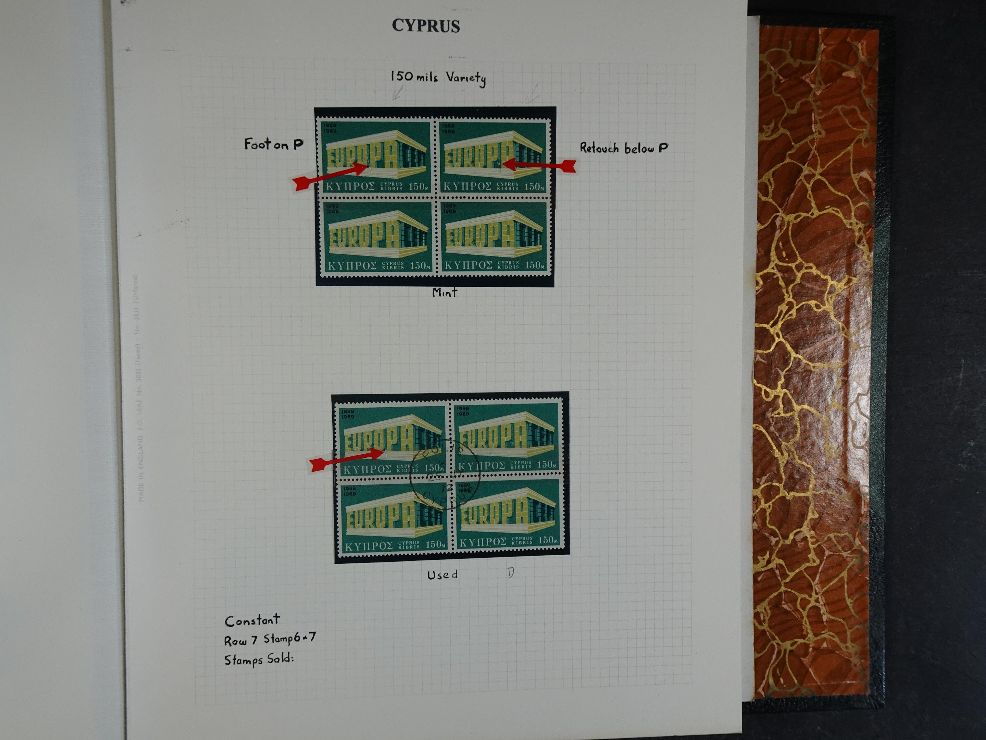 Prachtig en zeer uitgebreid collecte, waarbij dubbel verzameling. Tevens specimen, plaatfouten, boekjes, watermerken op blauwe albumbladeren.  367