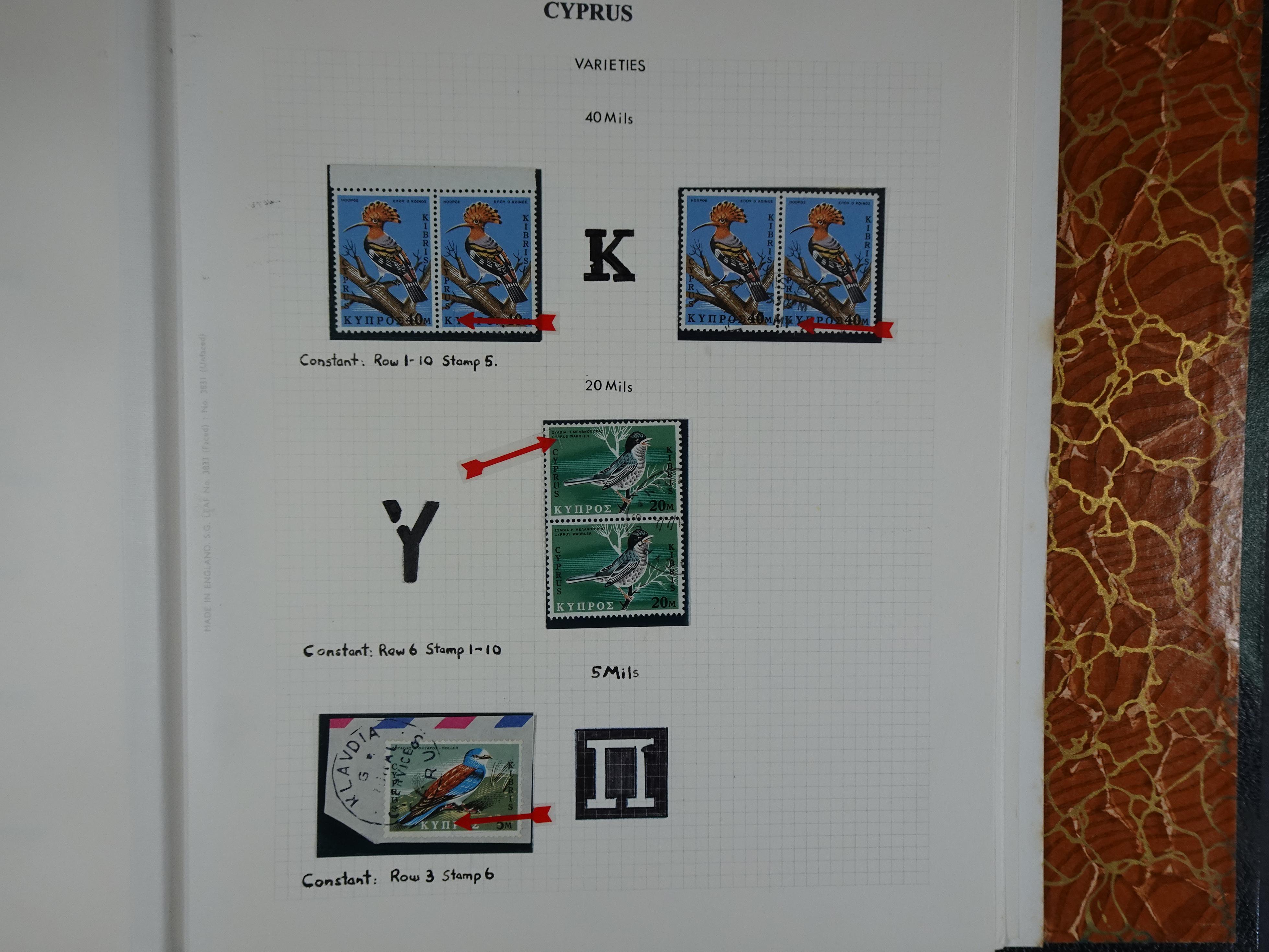 Prachtig en zeer uitgebreid collecte, waarbij dubbel verzameling. Tevens specimen, plaatfouten, boekjes, watermerken op blauwe albumbladeren.  372