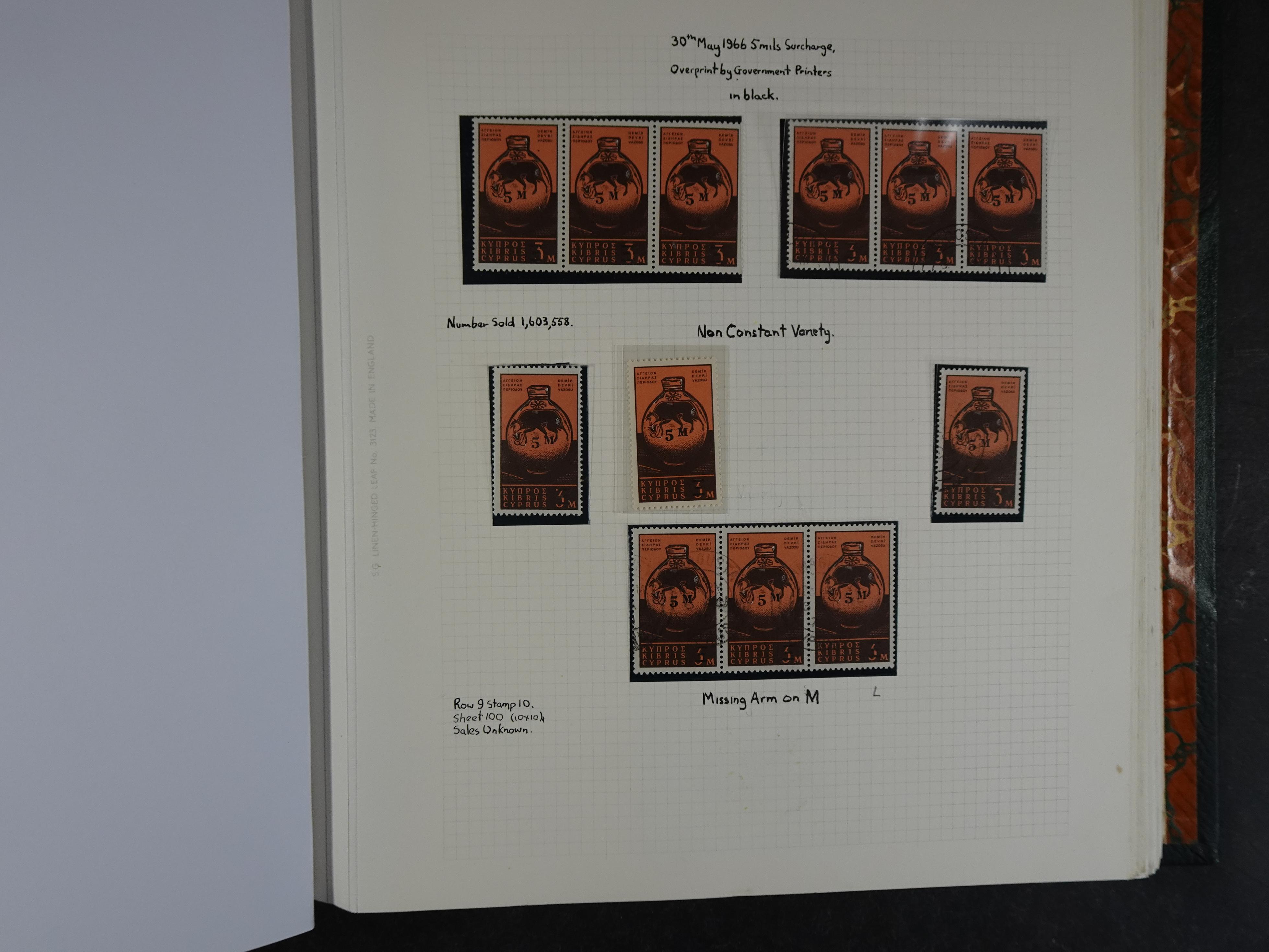 Prachtig en zeer uitgebreid collecte, waarbij dubbel verzameling. Tevens specimen, plaatfouten, boekjes, watermerken op blauwe albumbladeren.  376