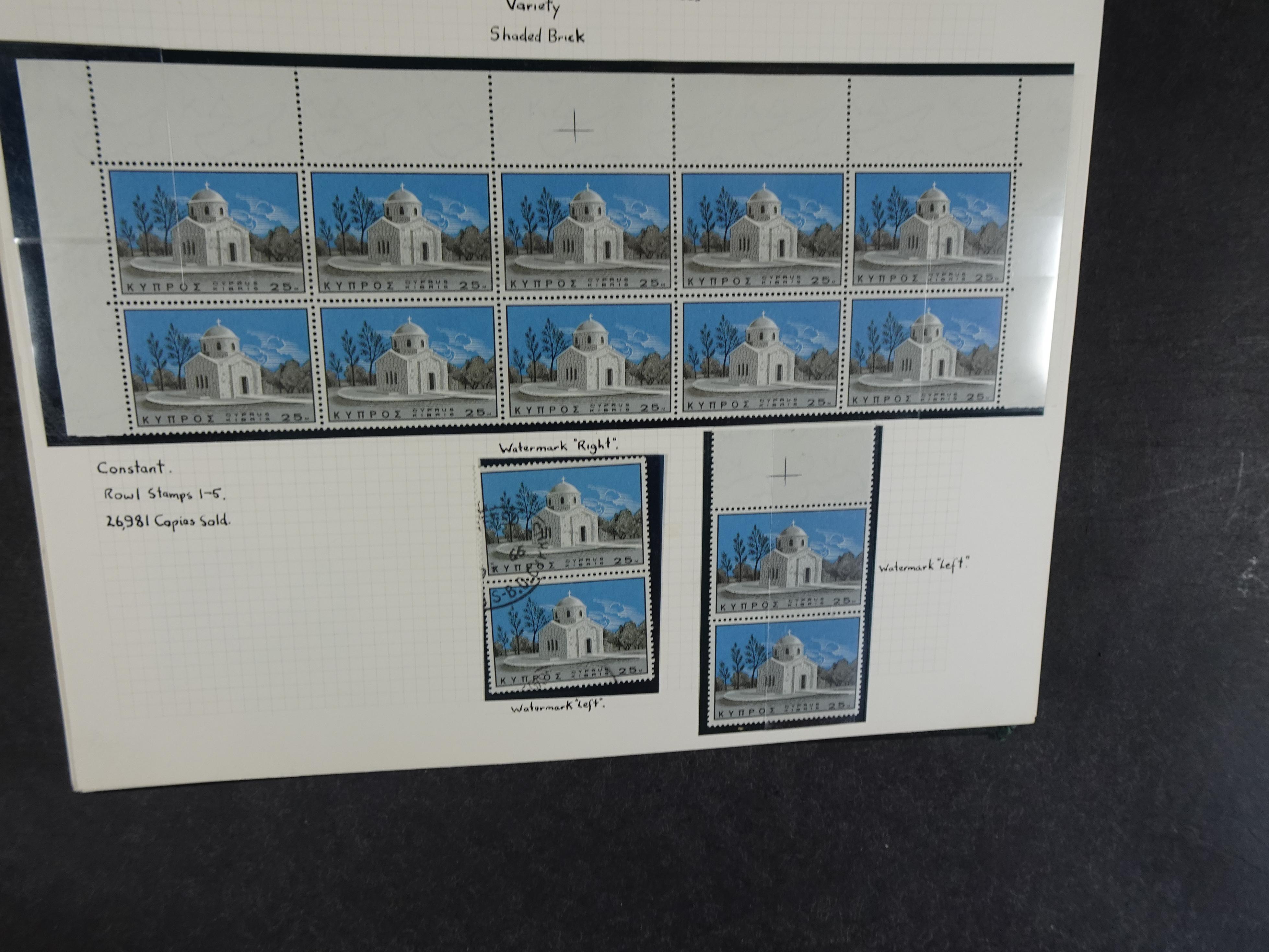 Prachtig en zeer uitgebreid collecte, waarbij dubbel verzameling. Tevens specimen, plaatfouten, boekjes, watermerken op blauwe albumbladeren.  382