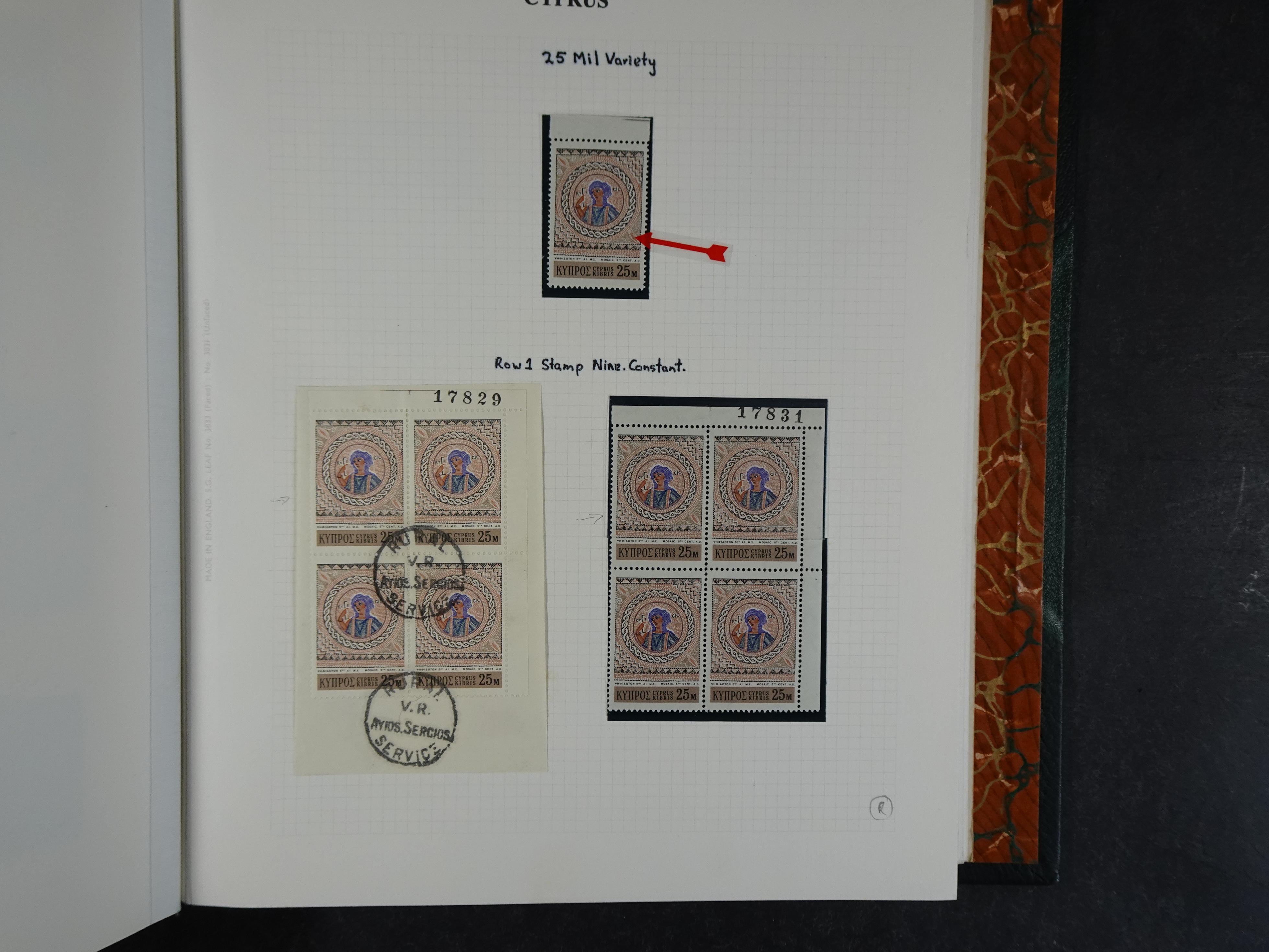 Prachtig en zeer uitgebreid collecte, waarbij dubbel verzameling. Tevens specimen, plaatfouten, boekjes, watermerken op blauwe albumbladeren.  418