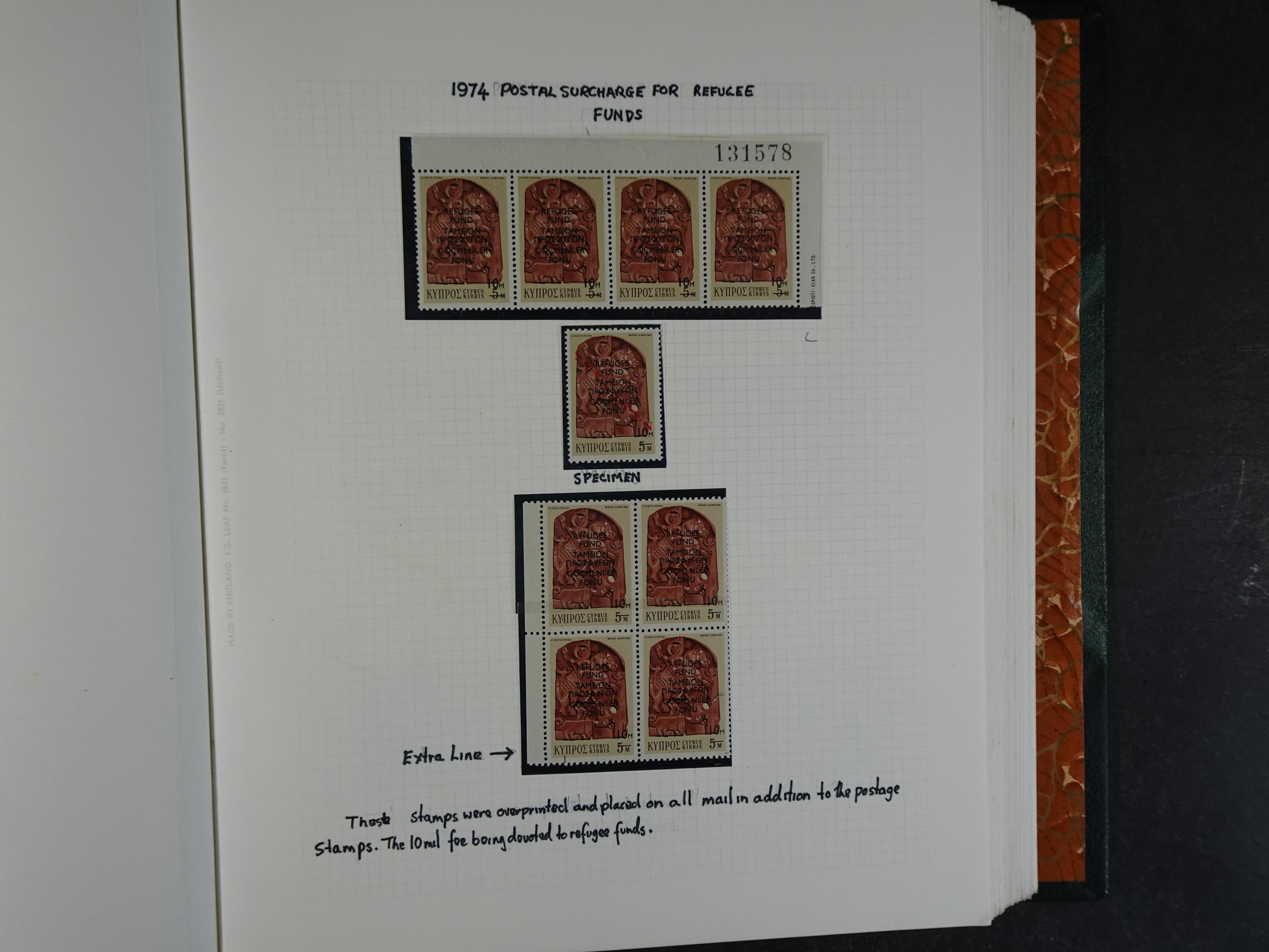 Prachtig en zeer uitgebreid collecte, waarbij dubbel verzameling. Tevens specimen, plaatfouten, boekjes, watermerken op blauwe albumbladeren.  469