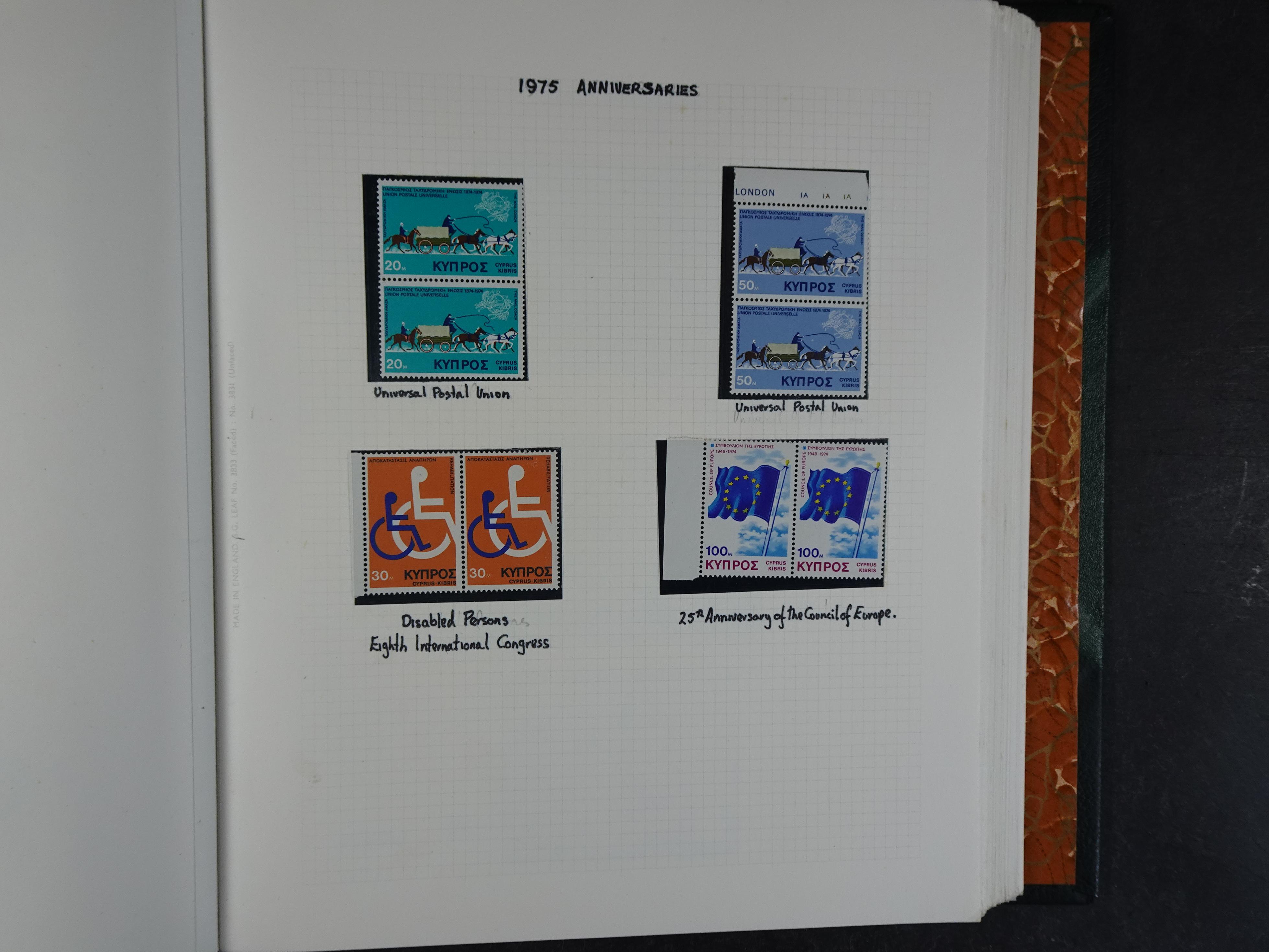 Prachtig en zeer uitgebreid collecte, waarbij dubbel verzameling. Tevens specimen, plaatfouten, boekjes, watermerken op blauwe albumbladeren.  478