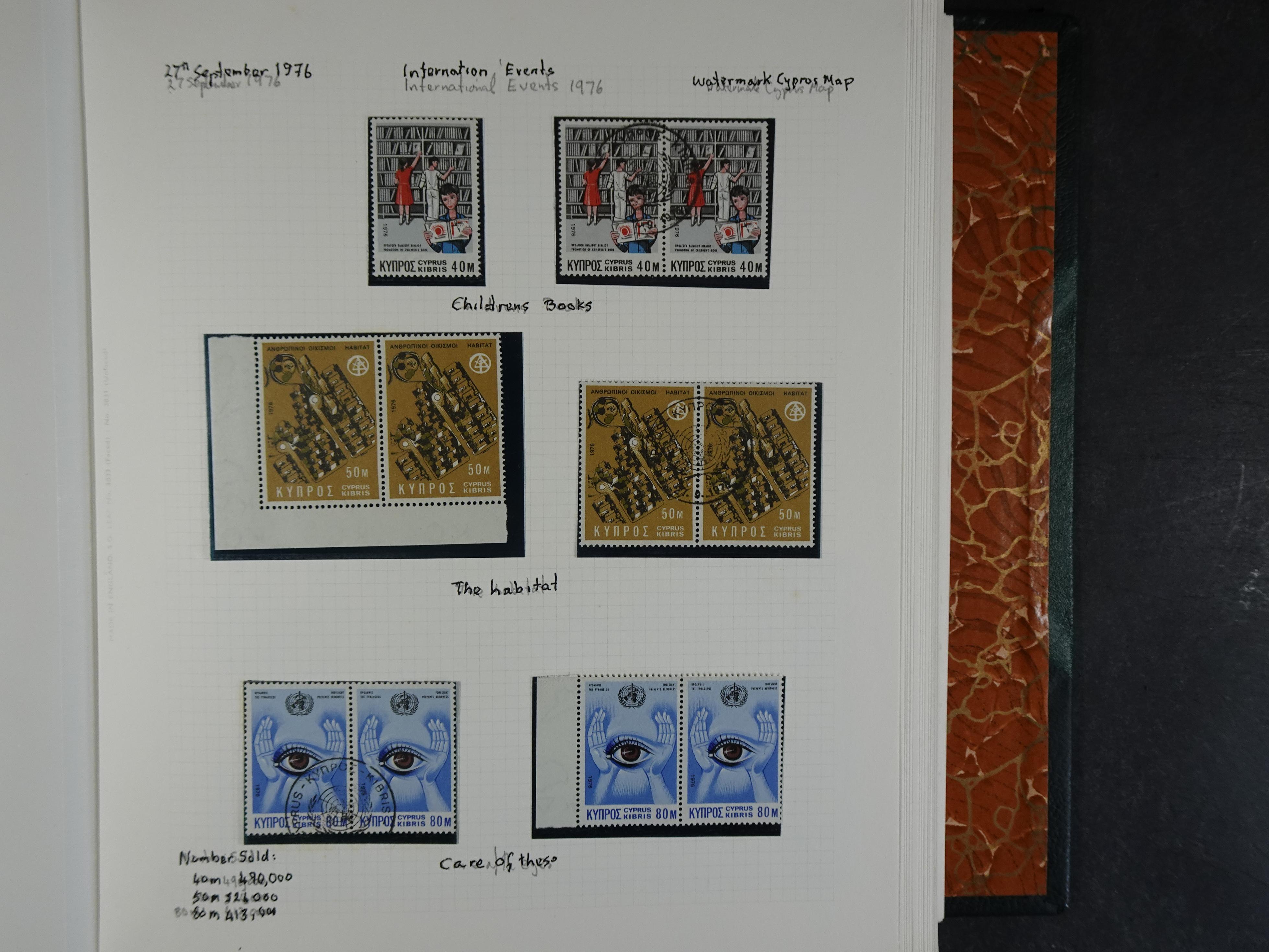 Prachtig en zeer uitgebreid collecte, waarbij dubbel verzameling. Tevens specimen, plaatfouten, boekjes, watermerken op blauwe albumbladeren.  500
