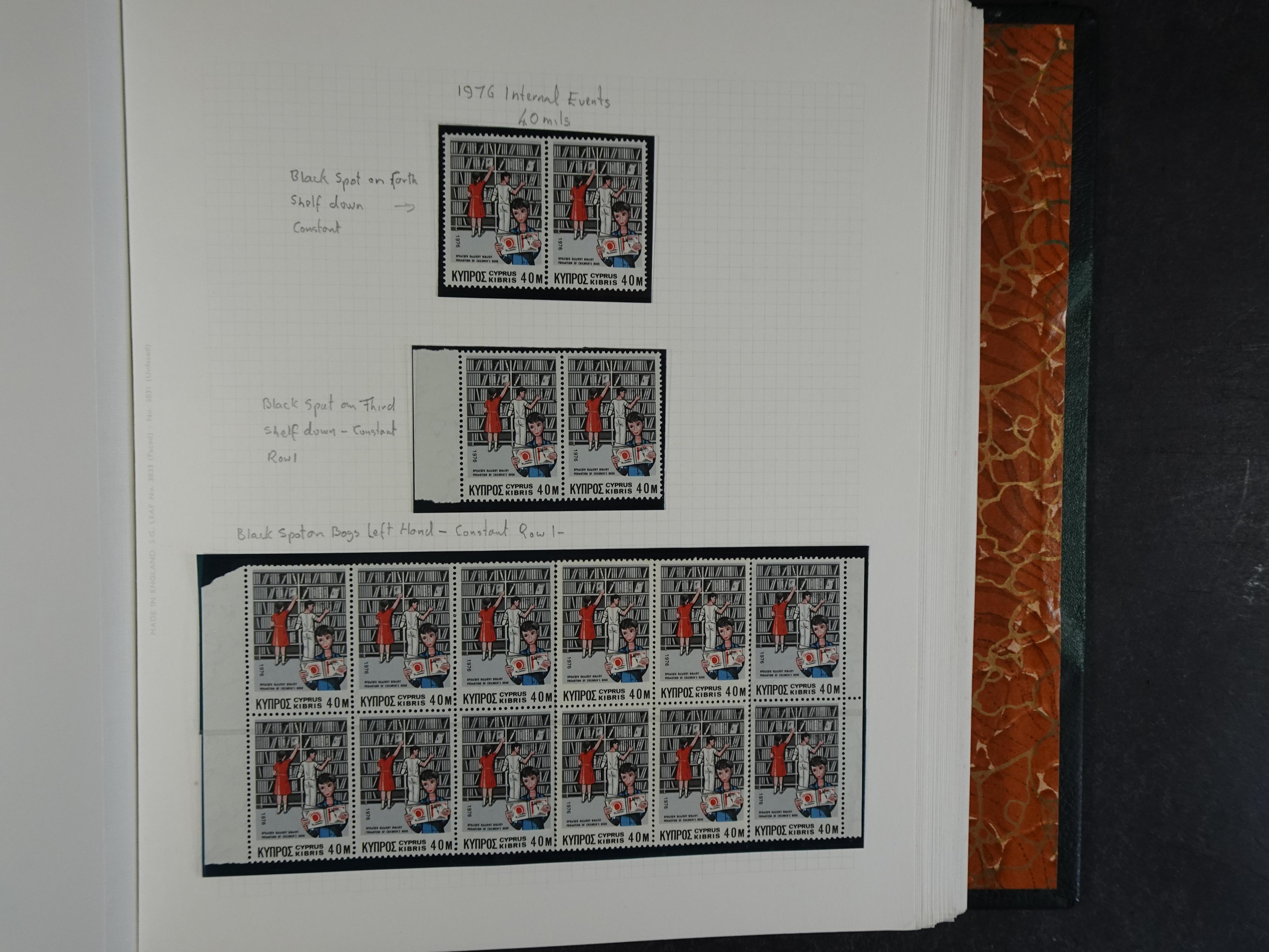 Prachtig en zeer uitgebreid collecte, waarbij dubbel verzameling. Tevens specimen, plaatfouten, boekjes, watermerken op blauwe albumbladeren.  501