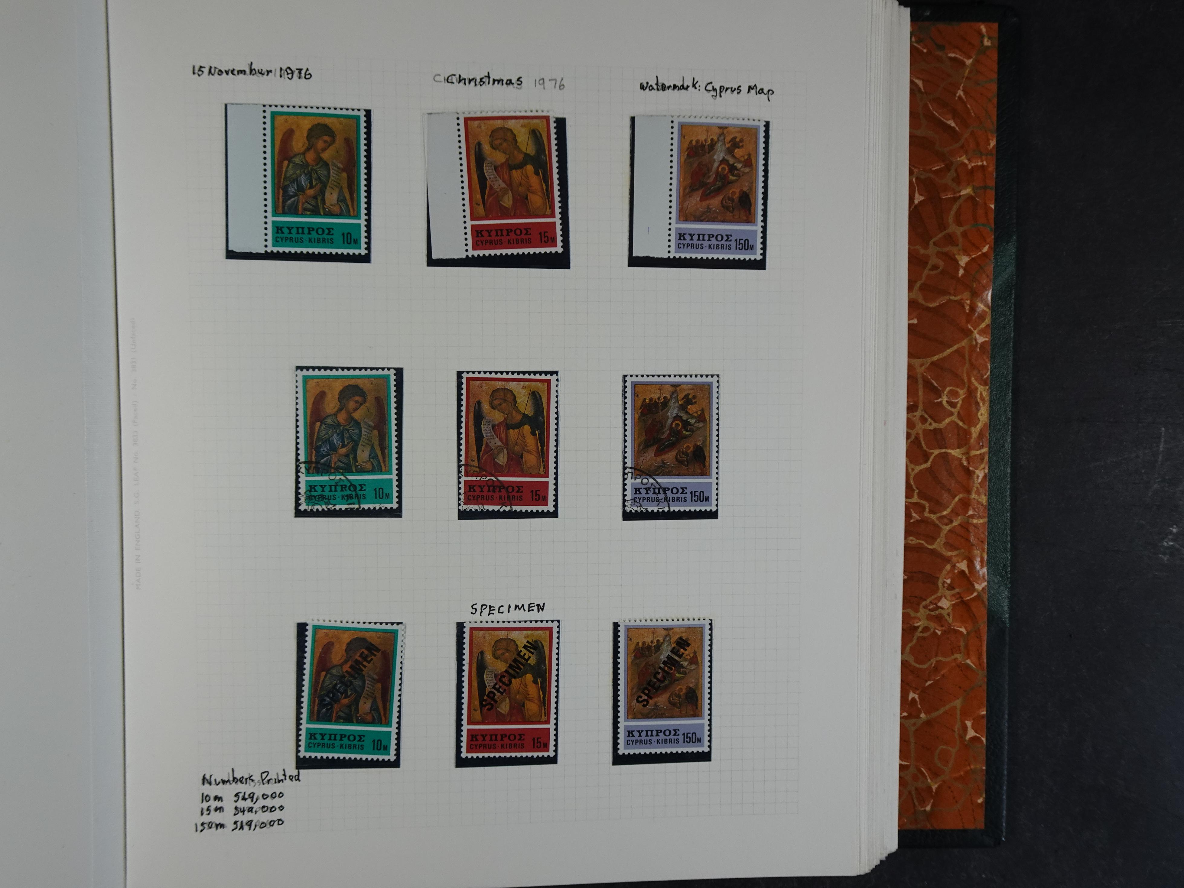 Prachtig en zeer uitgebreid collecte, waarbij dubbel verzameling. Tevens specimen, plaatfouten, boekjes, watermerken op blauwe albumbladeren.  503