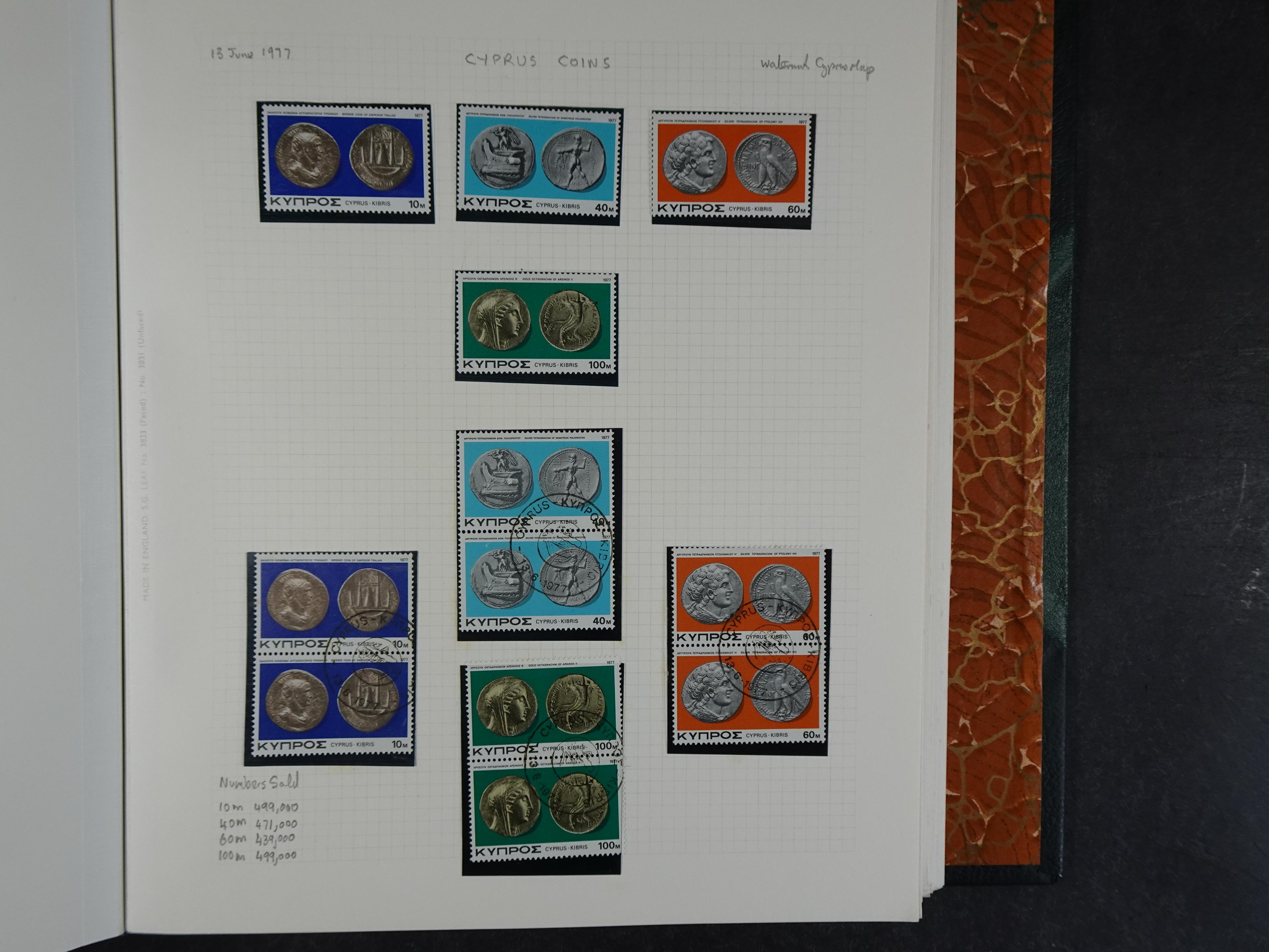 Prachtig en zeer uitgebreid collecte, waarbij dubbel verzameling. Tevens specimen, plaatfouten, boekjes, watermerken op blauwe albumbladeren.  508