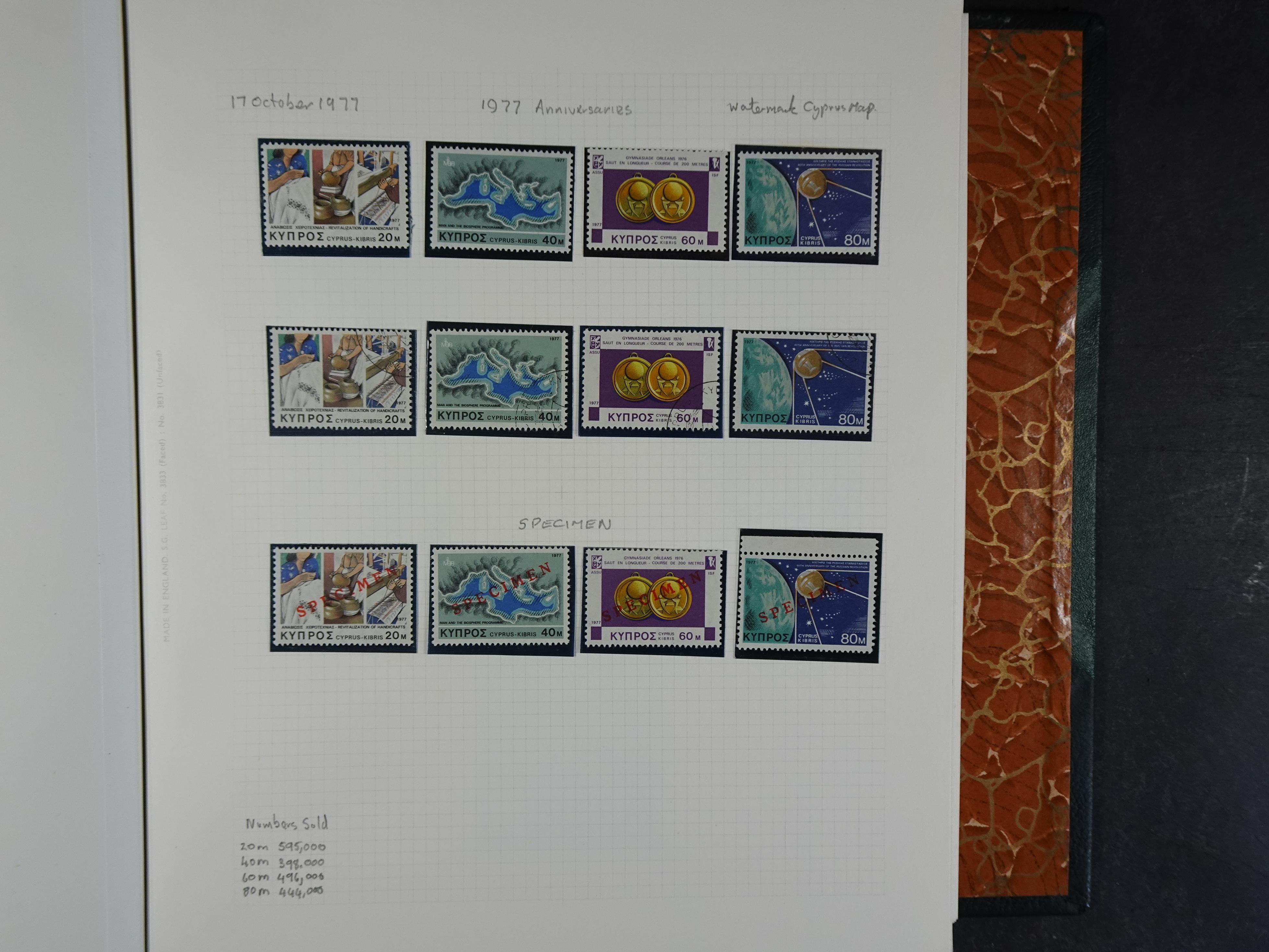 Prachtig en zeer uitgebreid collecte, waarbij dubbel verzameling. Tevens specimen, plaatfouten, boekjes, watermerken op blauwe albumbladeren.  513