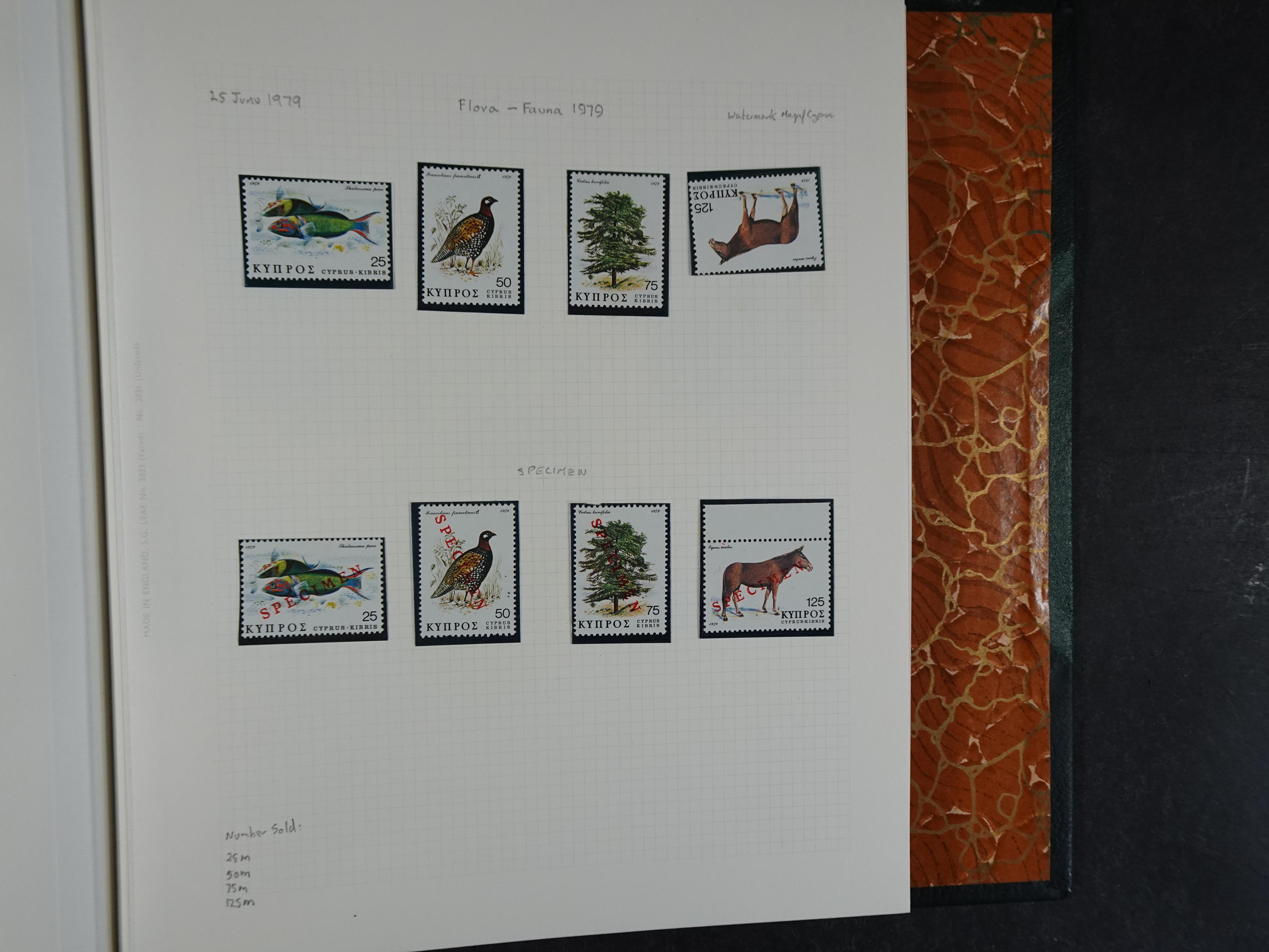 Prachtig en zeer uitgebreid collecte, waarbij dubbel verzameling. Tevens specimen, plaatfouten, boekjes, watermerken op blauwe albumbladeren.  529