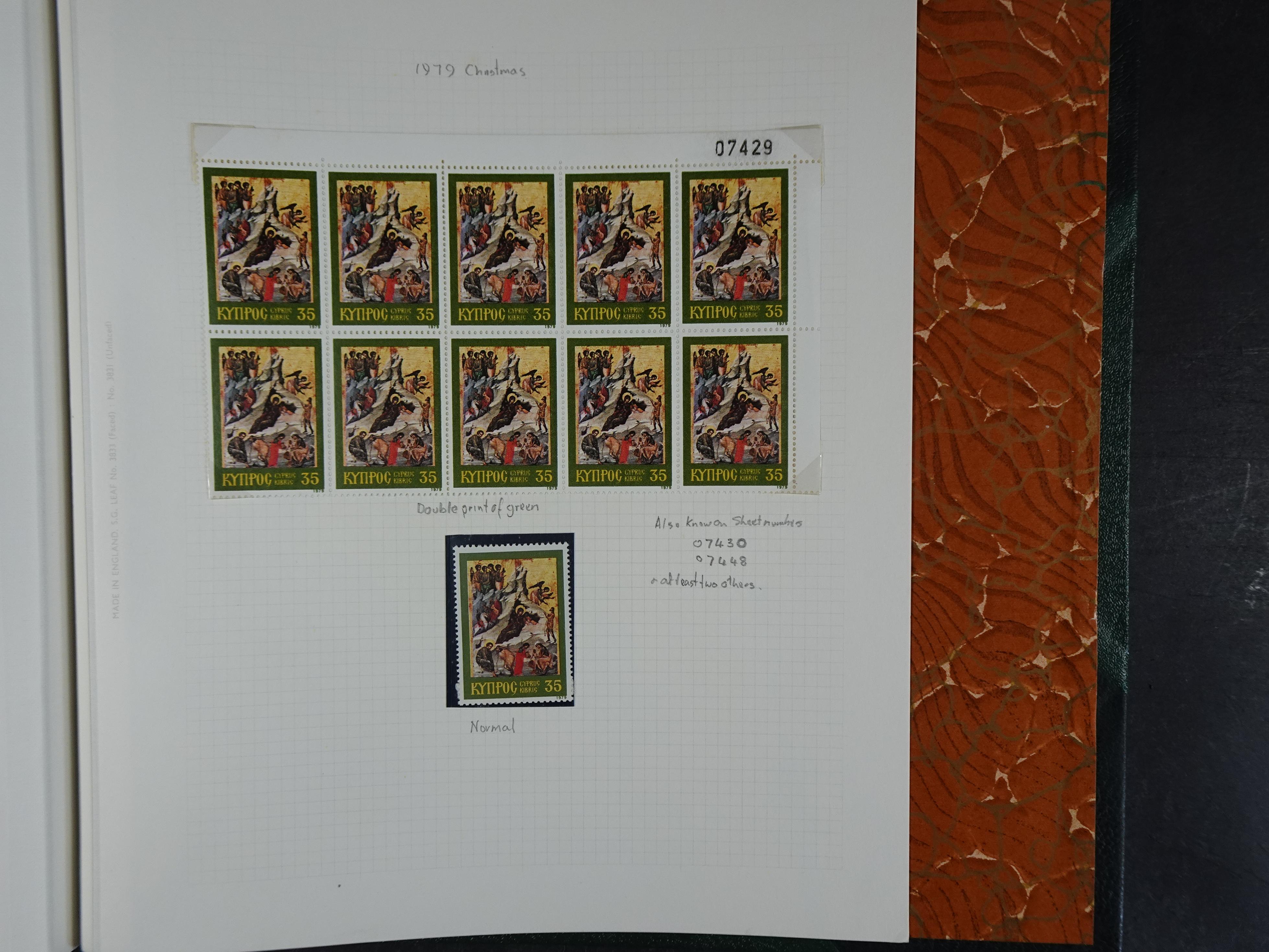 Prachtig en zeer uitgebreid collecte, waarbij dubbel verzameling. Tevens specimen, plaatfouten, boekjes, watermerken op blauwe albumbladeren.  534