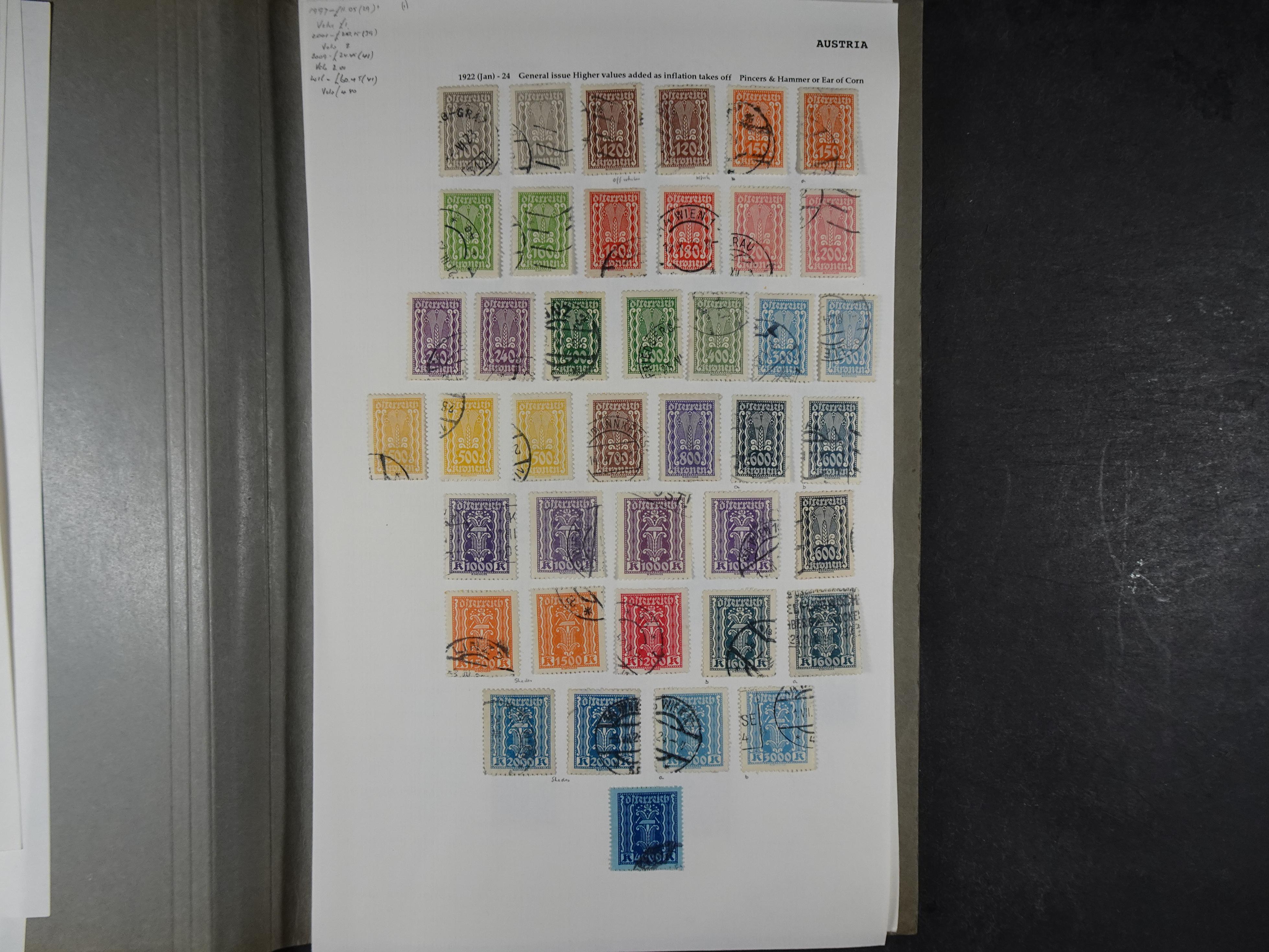 Goed complete verzameling 1850 - 1960 deels gestempeld met betere stempels.
deels 1e plakker, deels postfris. Zeer compleet.
+2 stockkaarten. 23