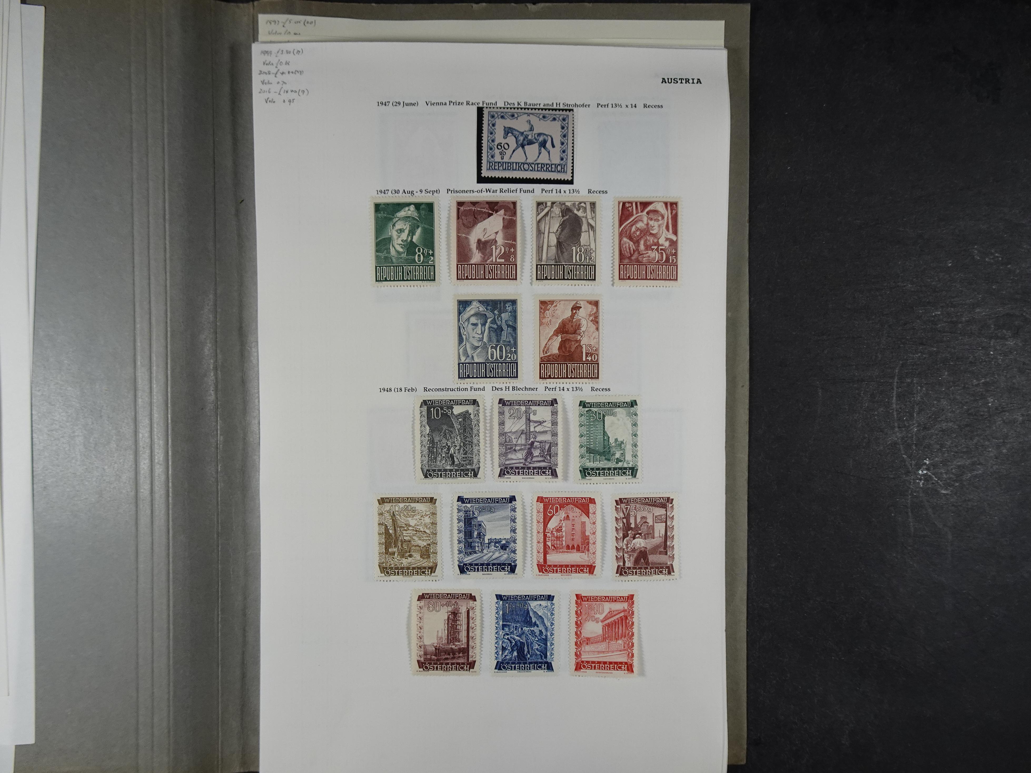 Goed complete verzameling 1850 - 1960 deels gestempeld met betere stempels.
deels 1e plakker, deels postfris. Zeer compleet.
+2 stockkaarten. 42