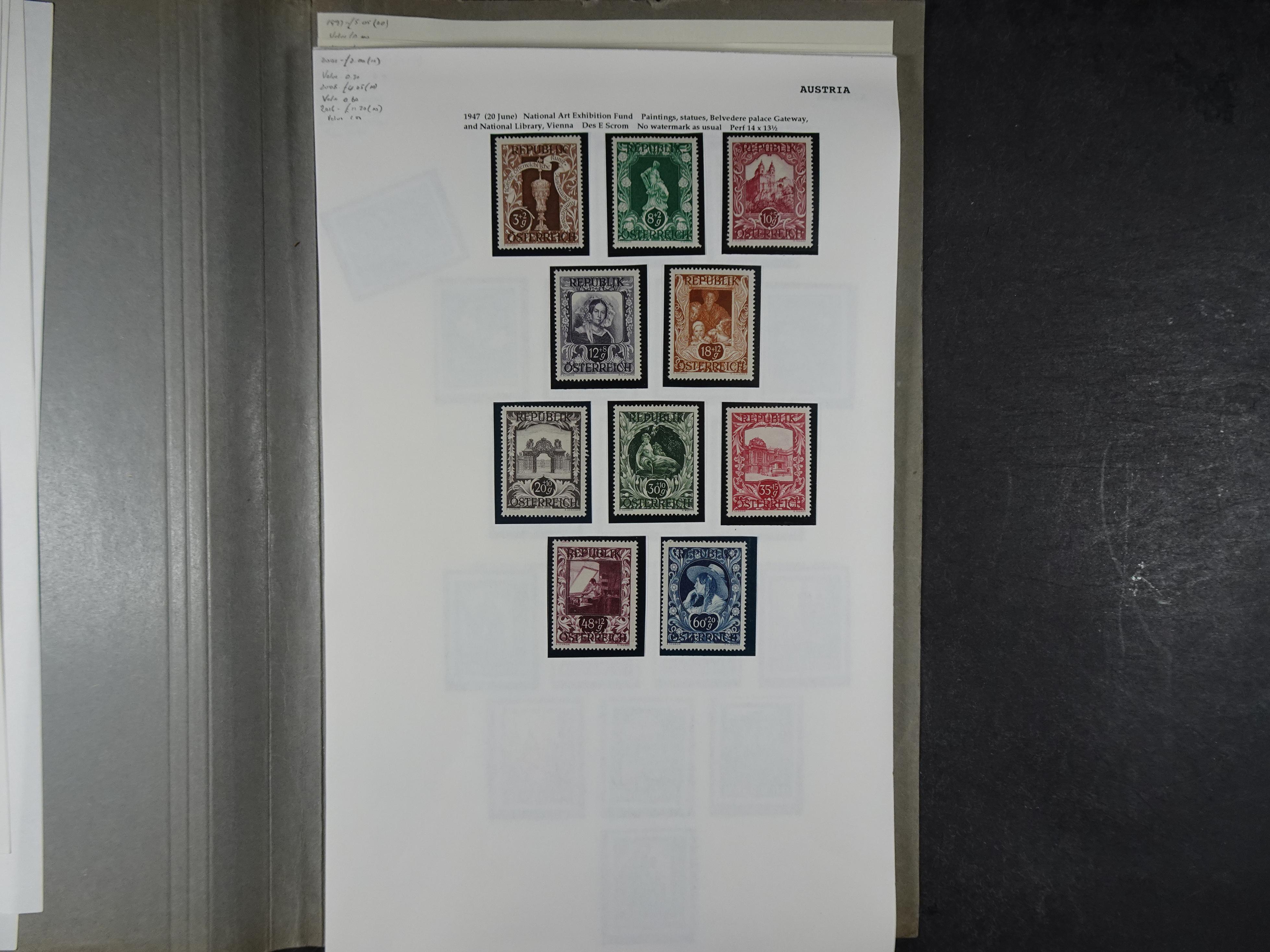 Goed complete verzameling 1850 - 1960 deels gestempeld met betere stempels.
deels 1e plakker, deels postfris. Zeer compleet.
+2 stockkaarten. 44