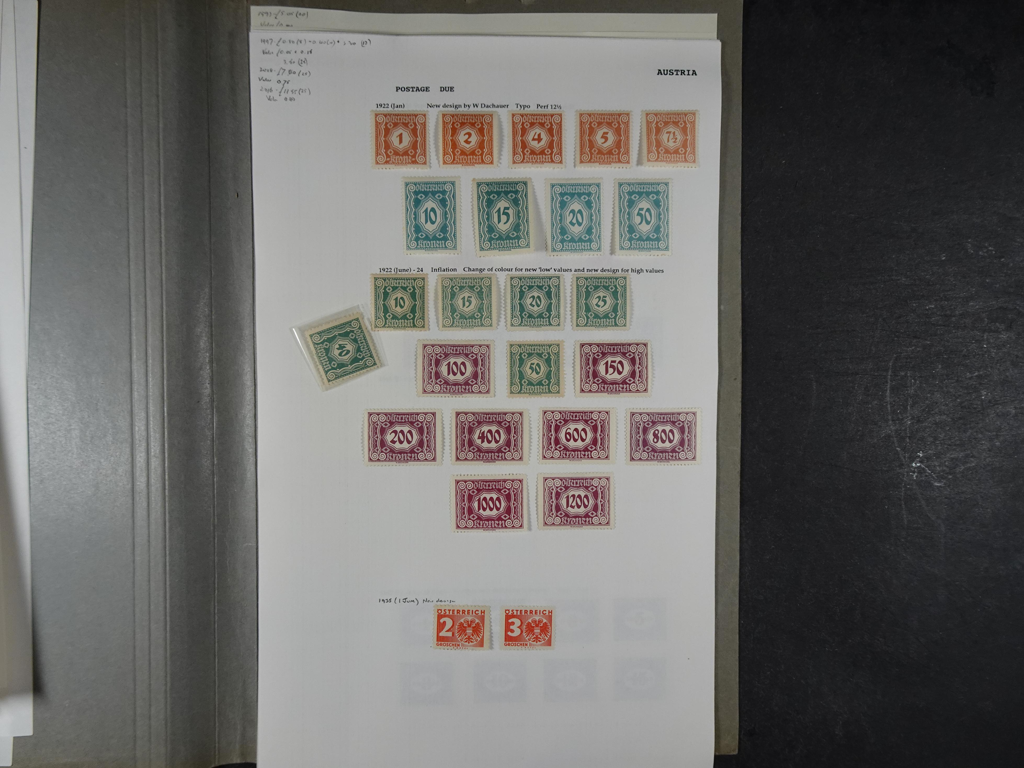 Goed complete verzameling 1850 - 1960 deels gestempeld met betere stempels.
deels 1e plakker, deels postfris. Zeer compleet.
+2 stockkaarten. 64