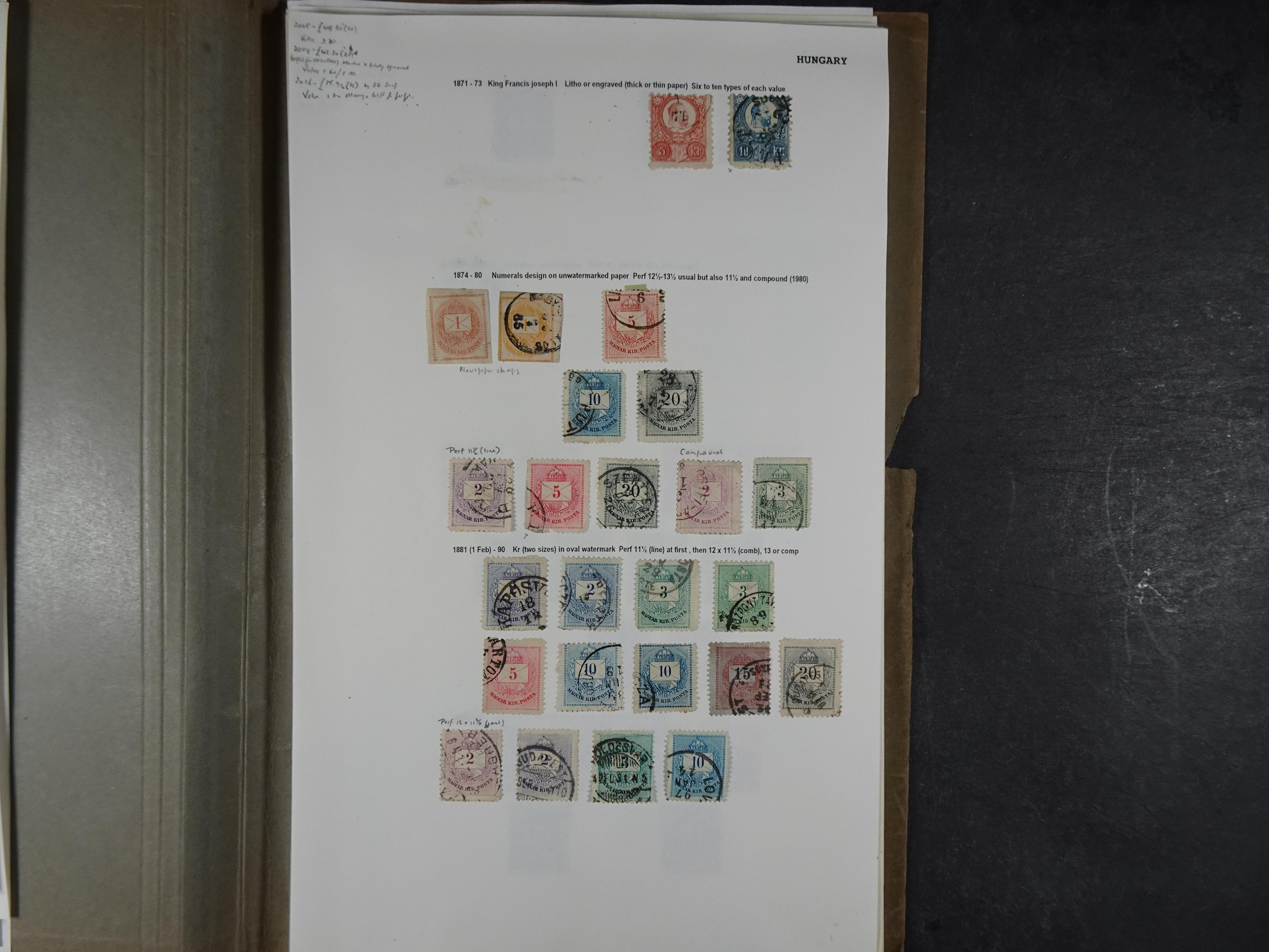 Aardige collectie met fraai gestempelde begin periode materiaal 1e plakker. 19