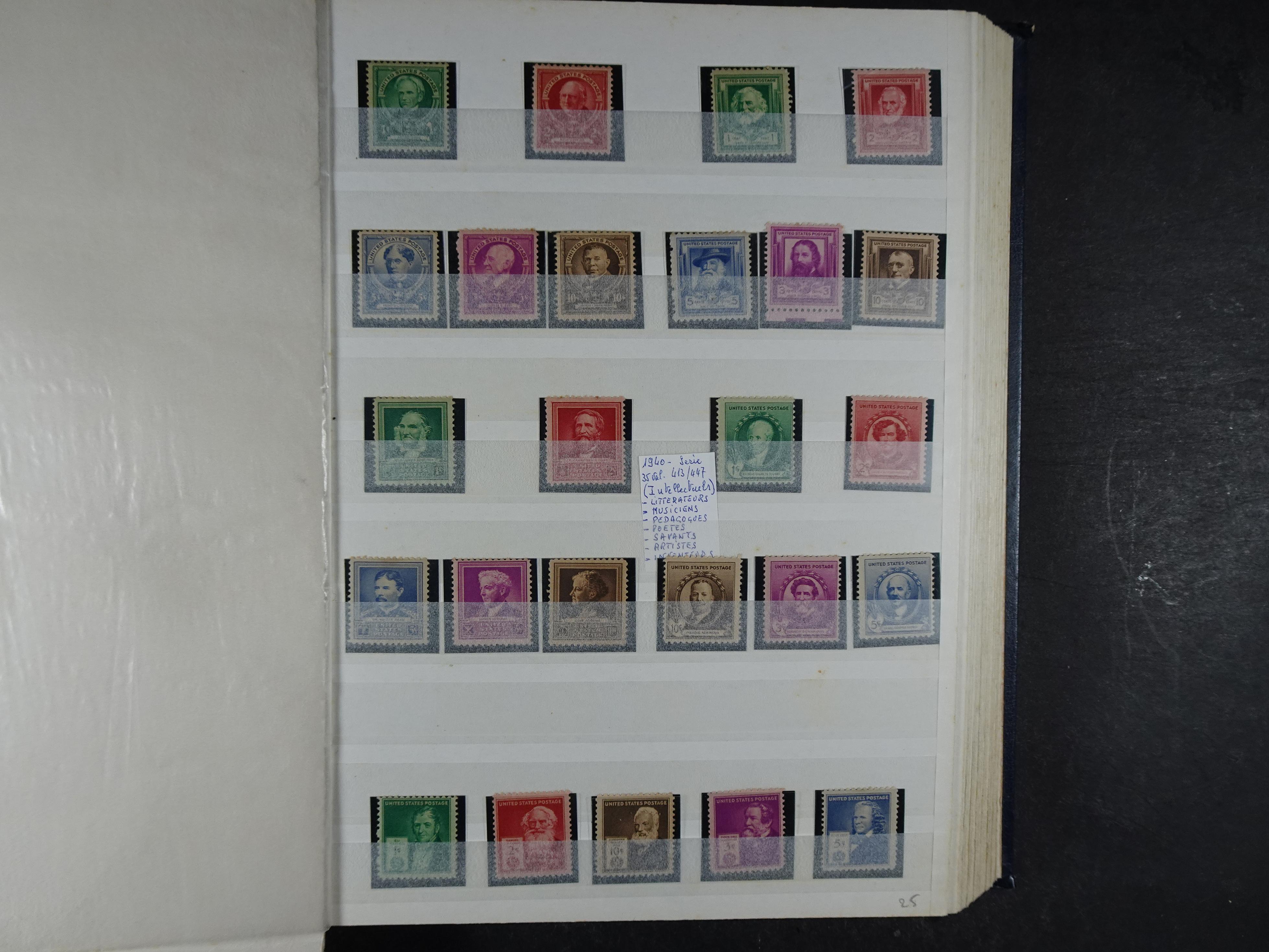 Fraai collectie, veel postfris materiaal onder andere presidenten serie. 21