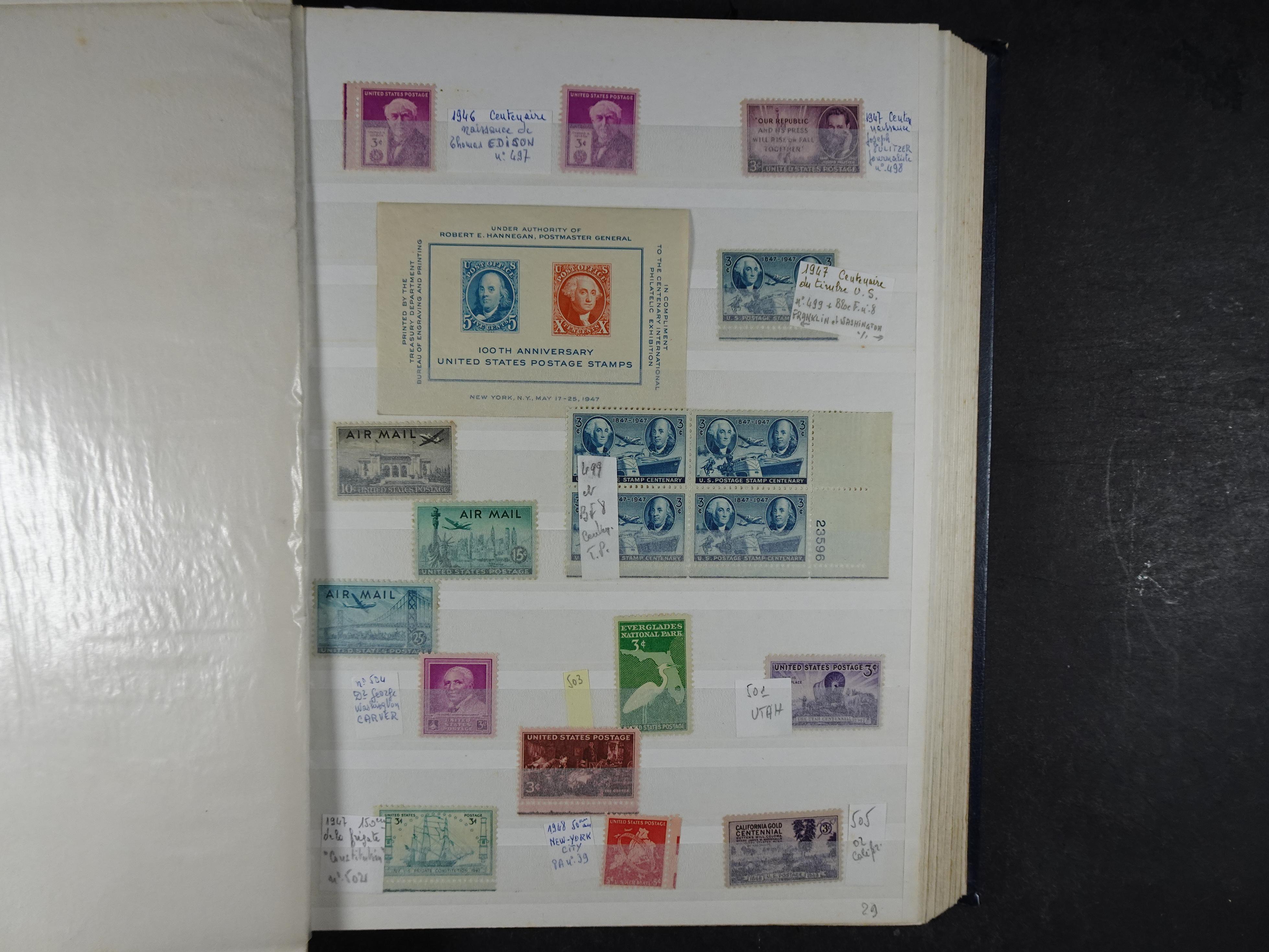 Fraai collectie, veel postfris materiaal onder andere presidenten serie. 25