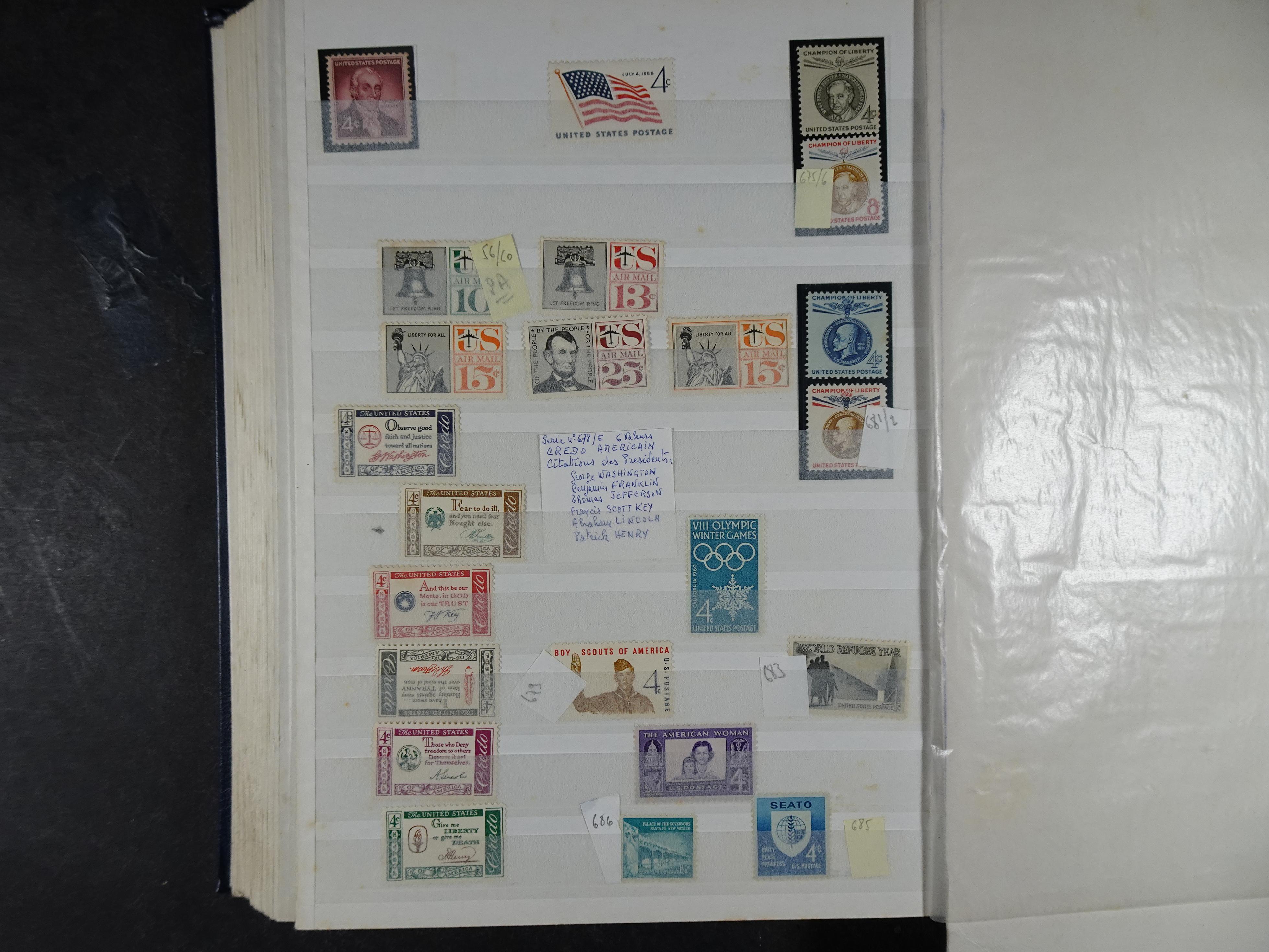 Fraai collectie, veel postfris materiaal onder andere presidenten serie. 36