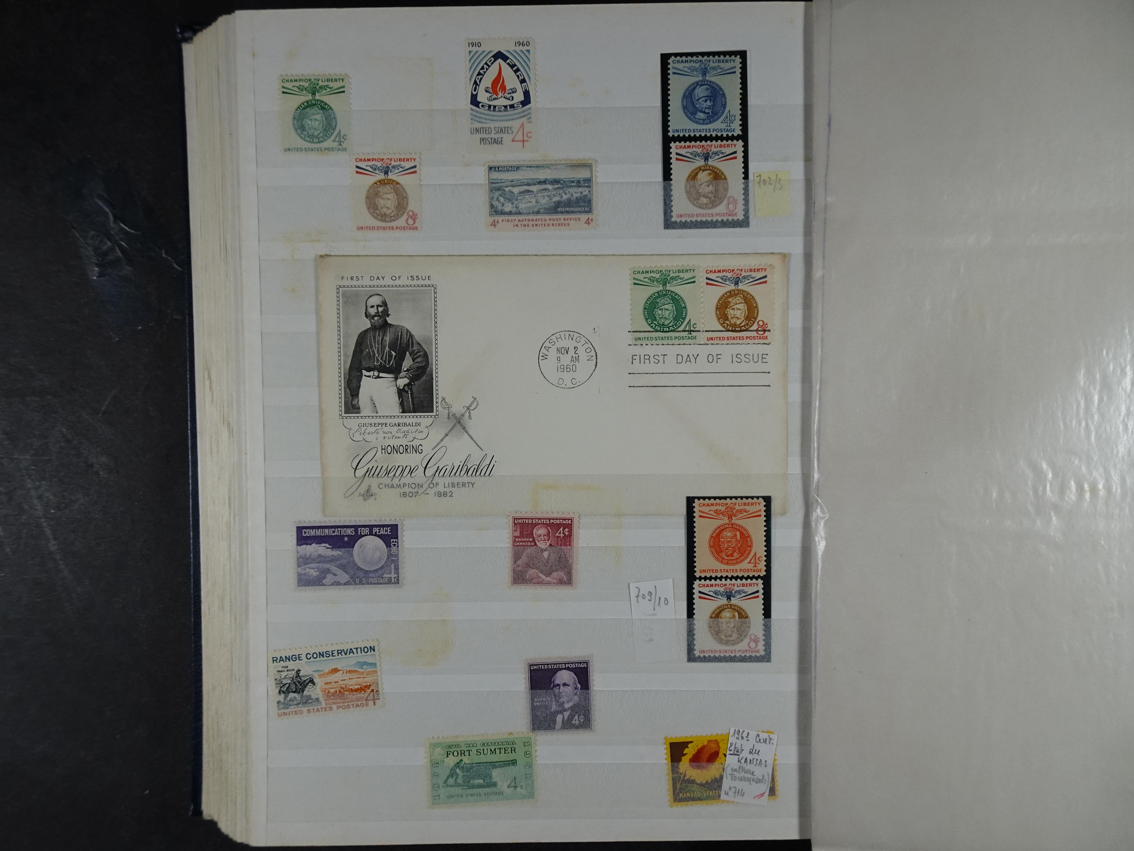 Fraai collectie, veel postfris materiaal onder andere presidenten serie. 38