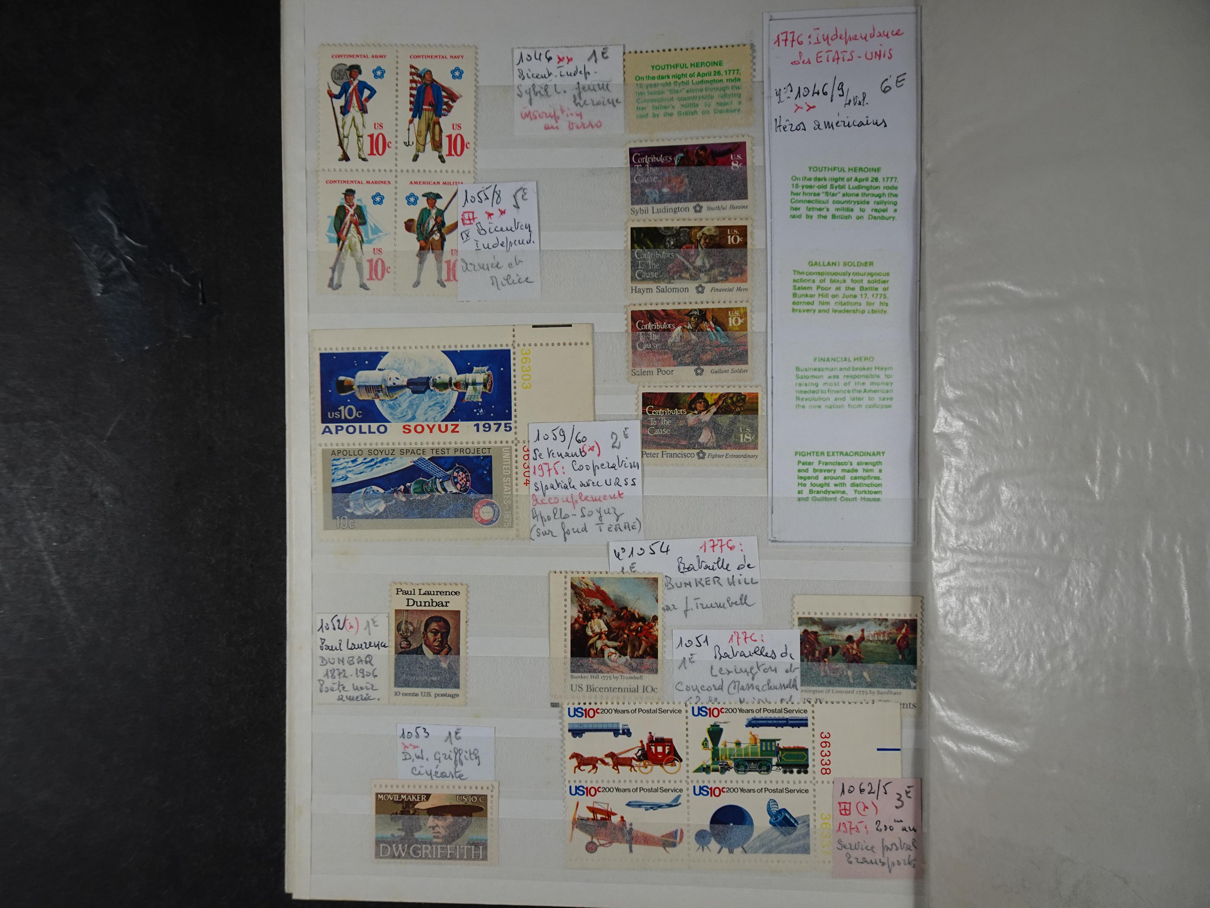 Fraai collectie, veel postfris materiaal onder andere presidenten serie. 59