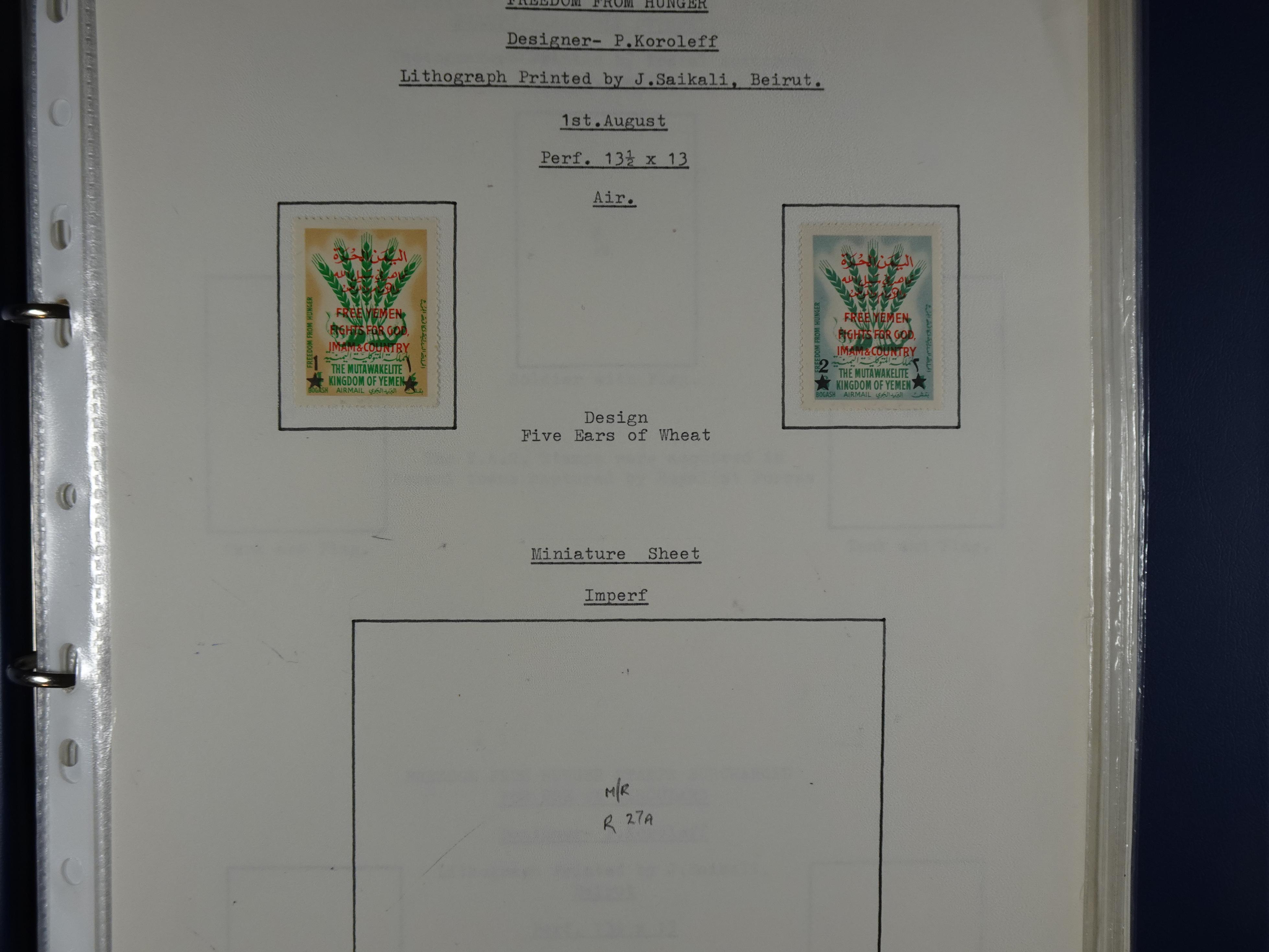 Mooie opgezette collectie veel deel gestempeld met betere blokken. 
Jaren 60 postfris.