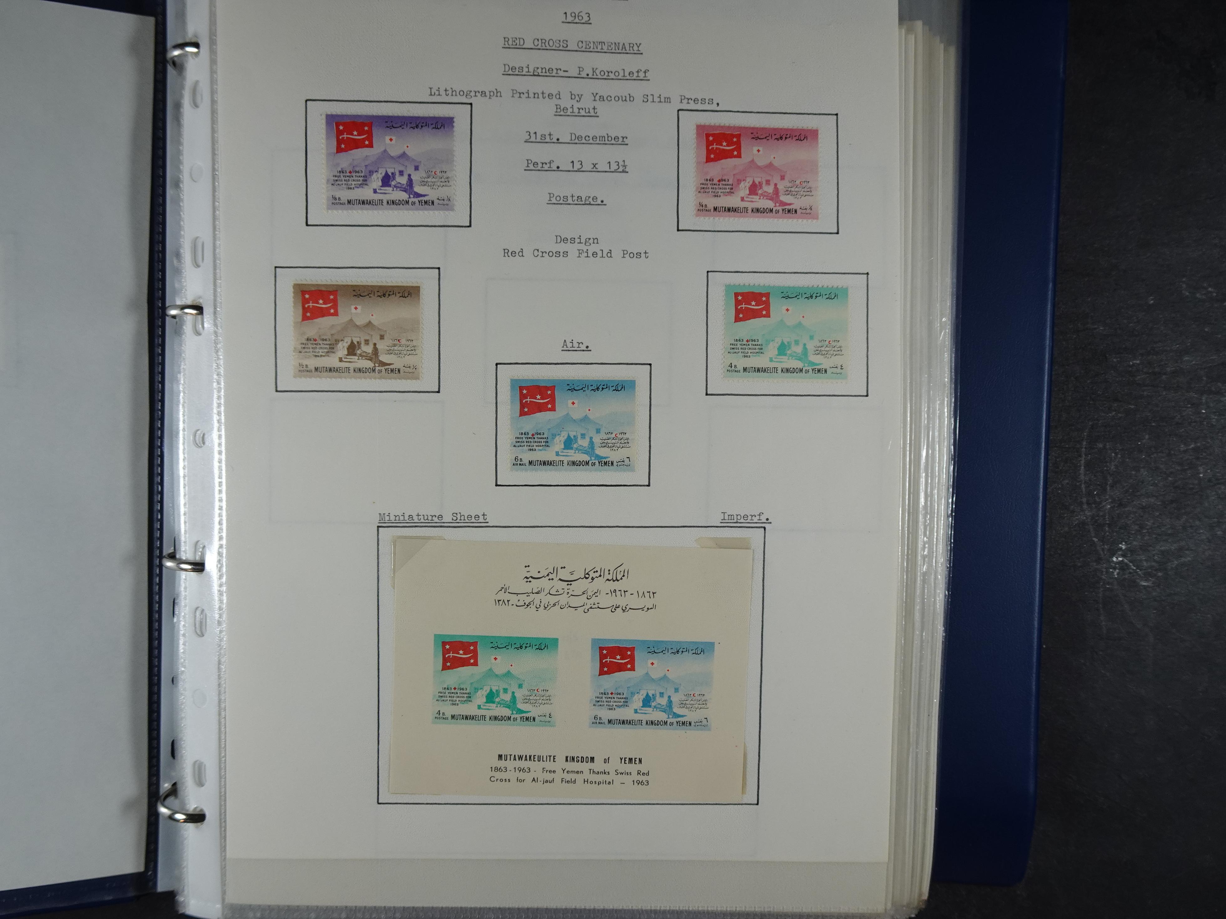 Mooie opgezette collectie veel deel gestempeld met betere blokken. 
Jaren 60 postfris. 2