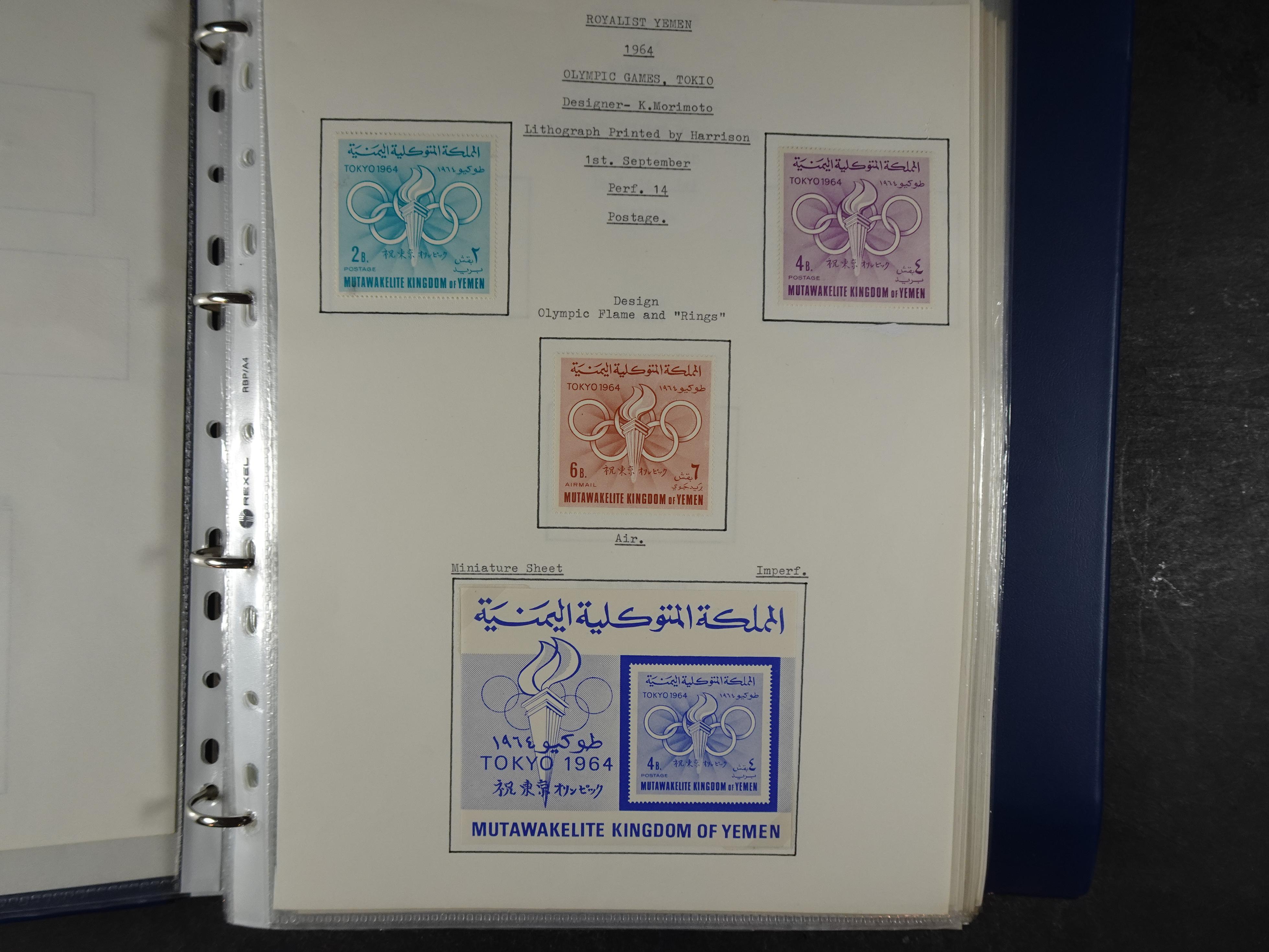 Mooie opgezette collectie veel deel gestempeld met betere blokken. 
Jaren 60 postfris. 3