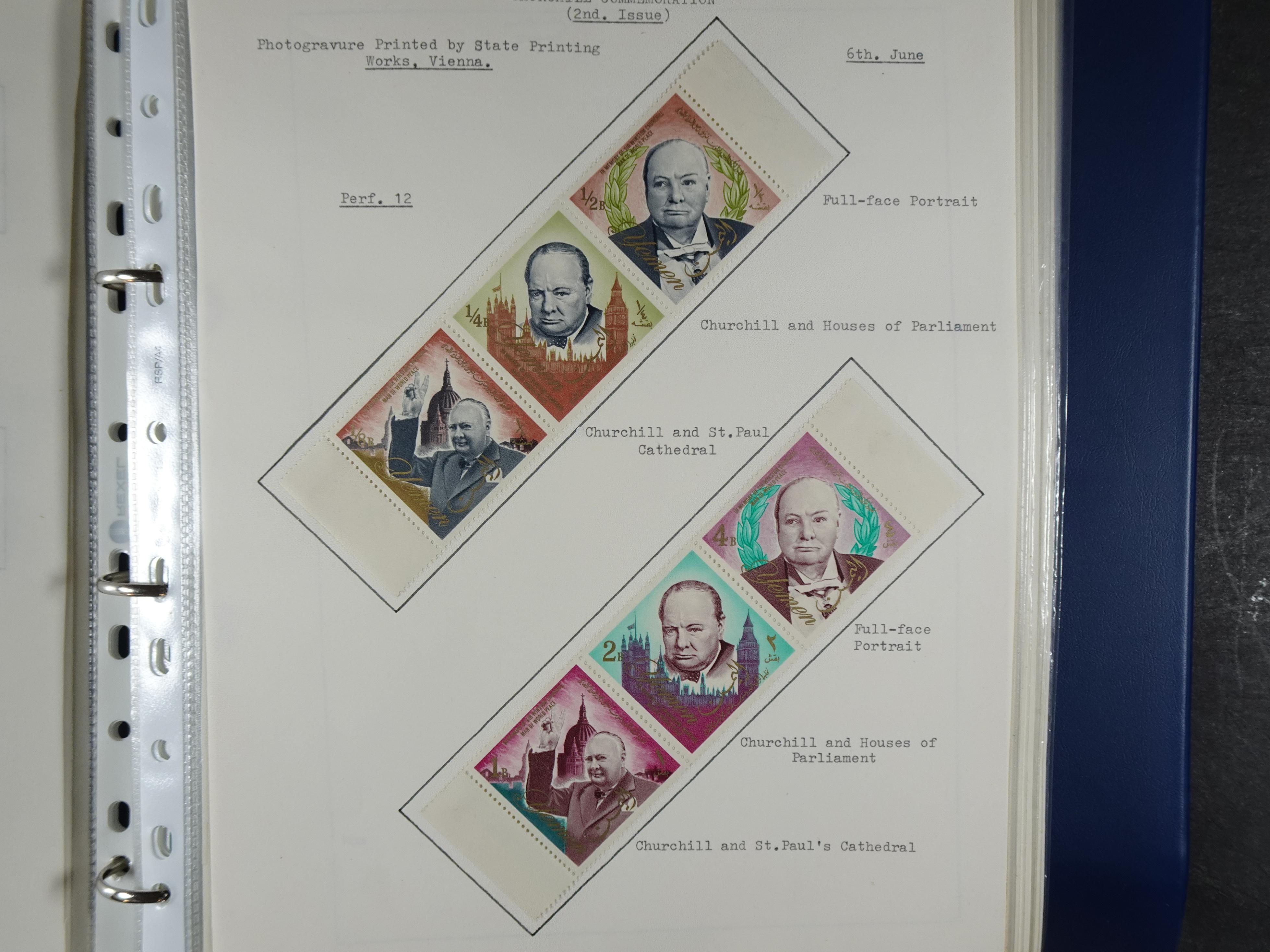 Mooie opgezette collectie veel deel gestempeld met betere blokken. 
Jaren 60 postfris. 9